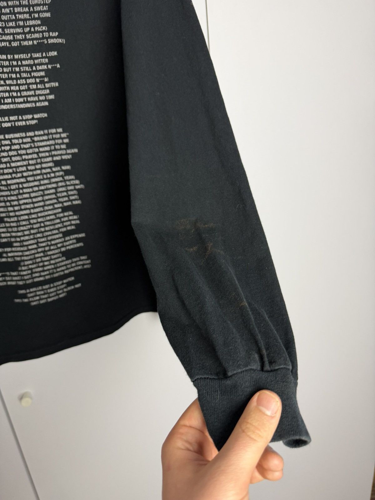 Drake Drake Scorpion tour reflective logo distressed longsleeve Size US XL / EU 56 / 4 - 3 Thumbnail