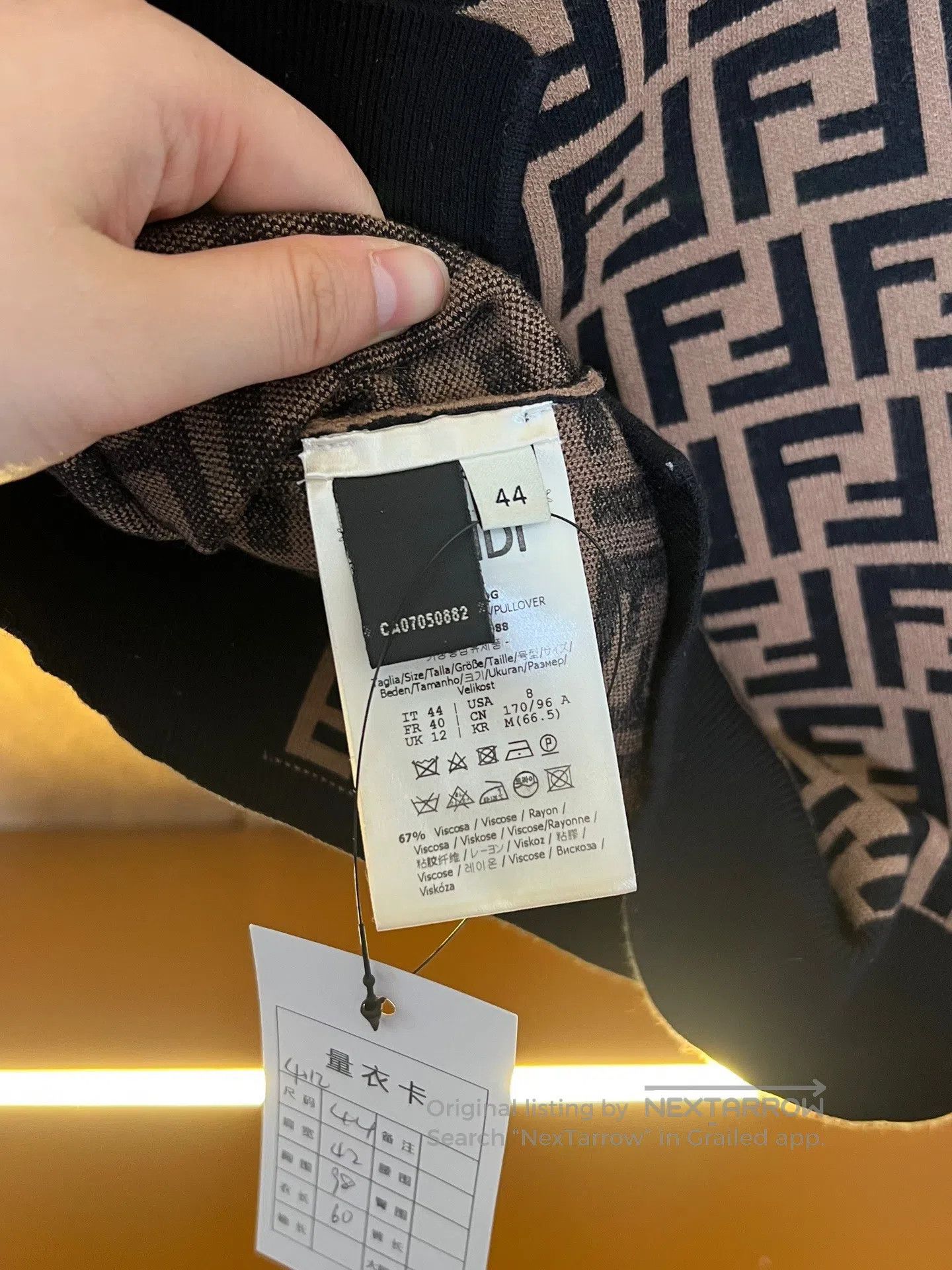 Fendi FENDI Printed Long Sleeve| Size US S / EU 44-46 / 1 - 3 Thumbnail