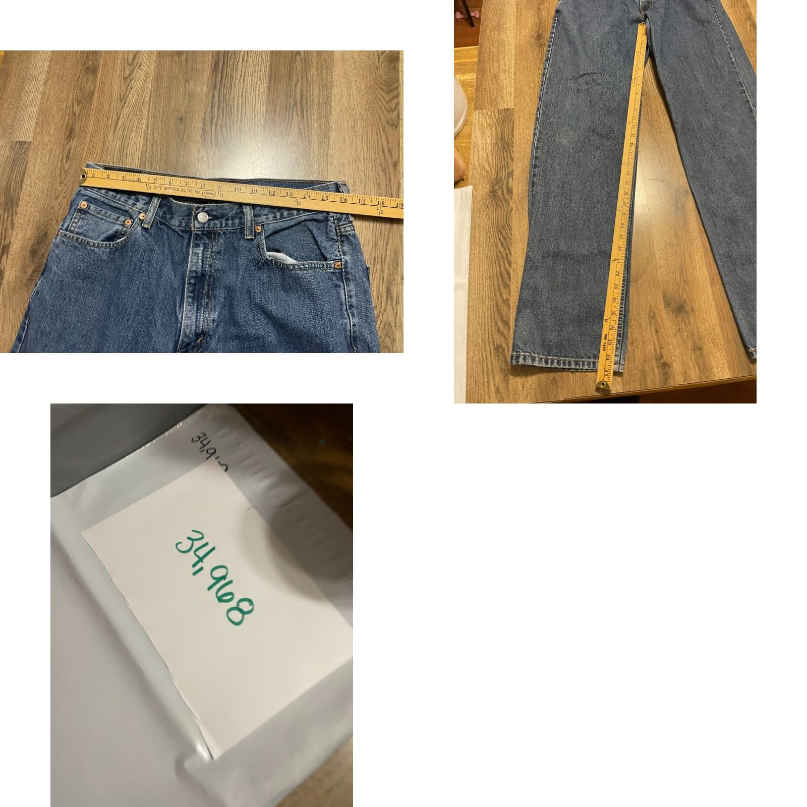 Levi's Levi's Jeans Men's 36x36 Blue Denim Relaxed Fit Straight Leg 550 Size US 36 / EU 52 - 8 Thumbnail