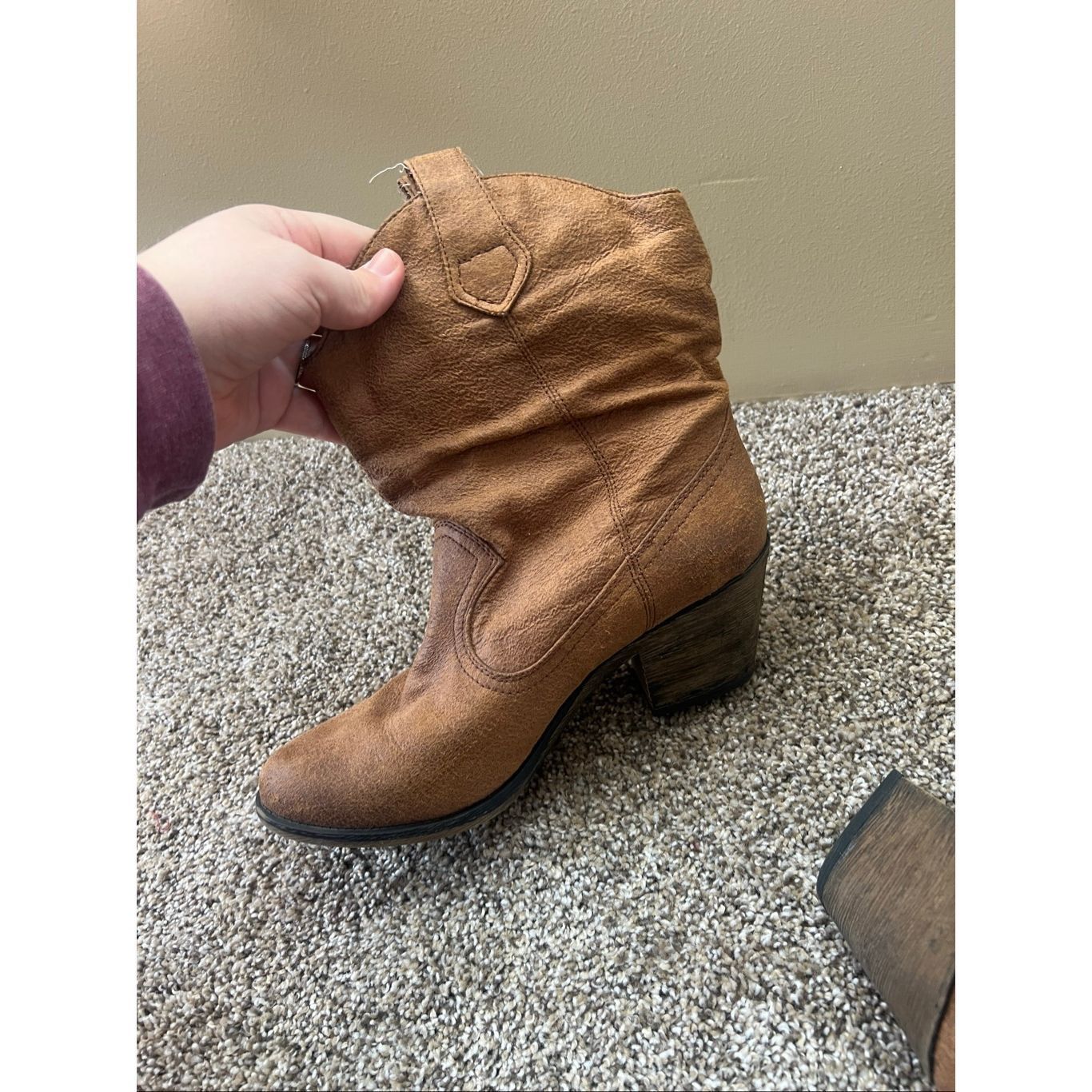 Other Rocket Dog Brown Cowboy/Western Boots Woman’s 10 Preowned Size US 10 / IT 40 - 5 Thumbnail