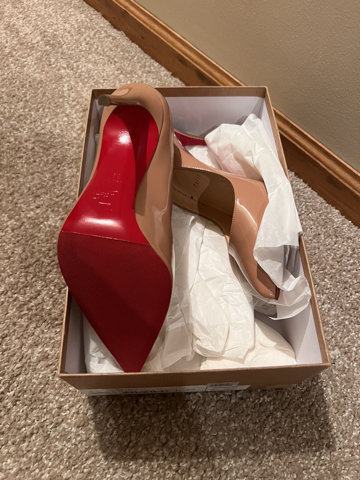 Christian Louboutin Christain Louboutin Hot Chick 100MM Leather Pumps Size US 9 / IT 39 - 3 Thumbnail