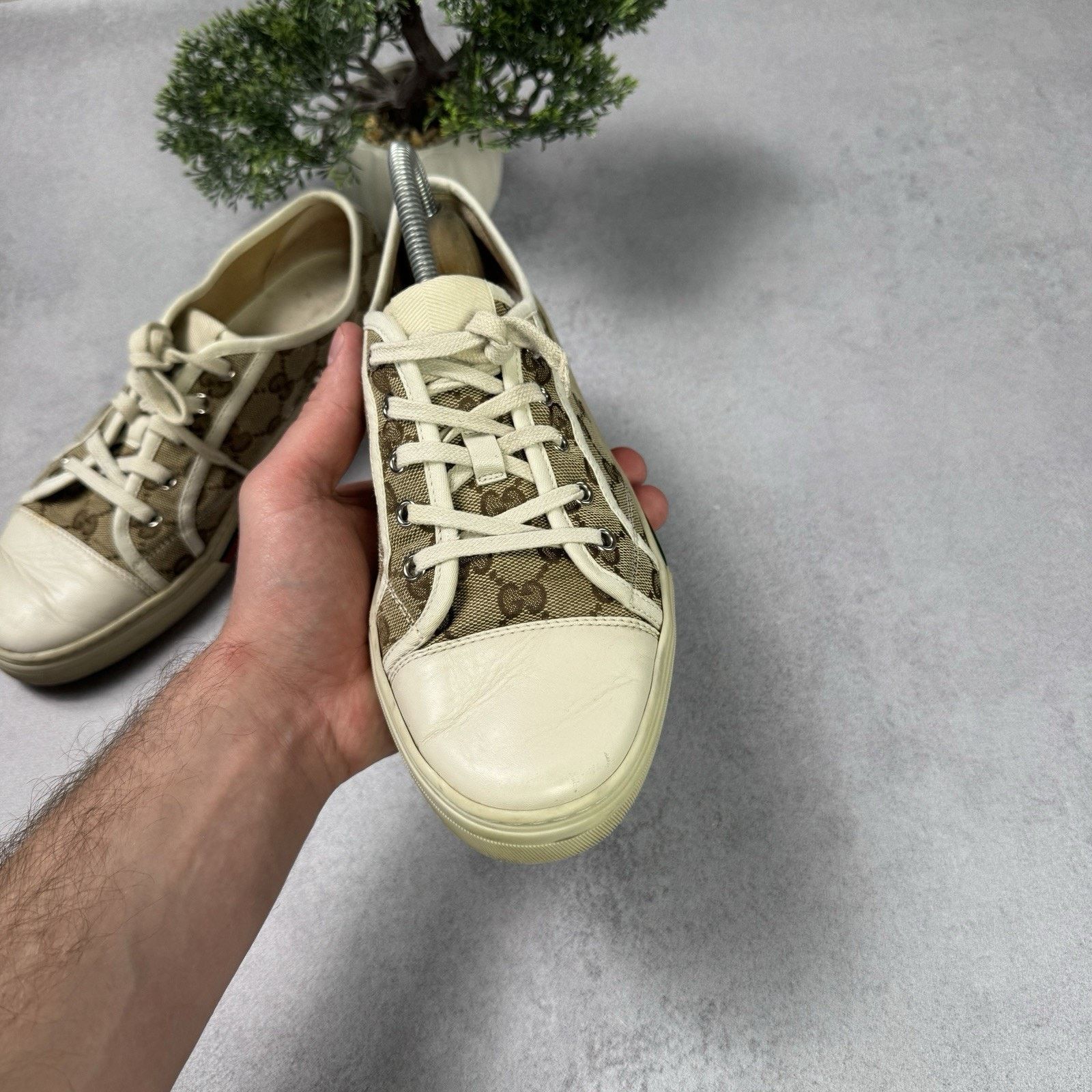 Gucci Gucci Cloth Trainers Canvas GG Monogram Men Size 40 US 7 Size US 7 / IT 37 - 15 Thumbnail