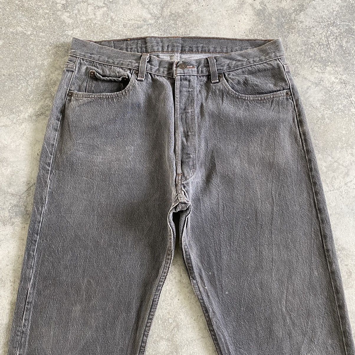 Levi's Vintage Late 80’s Levis 501 Ash Grey Denim Jeans Size US 33 - 3 Thumbnail