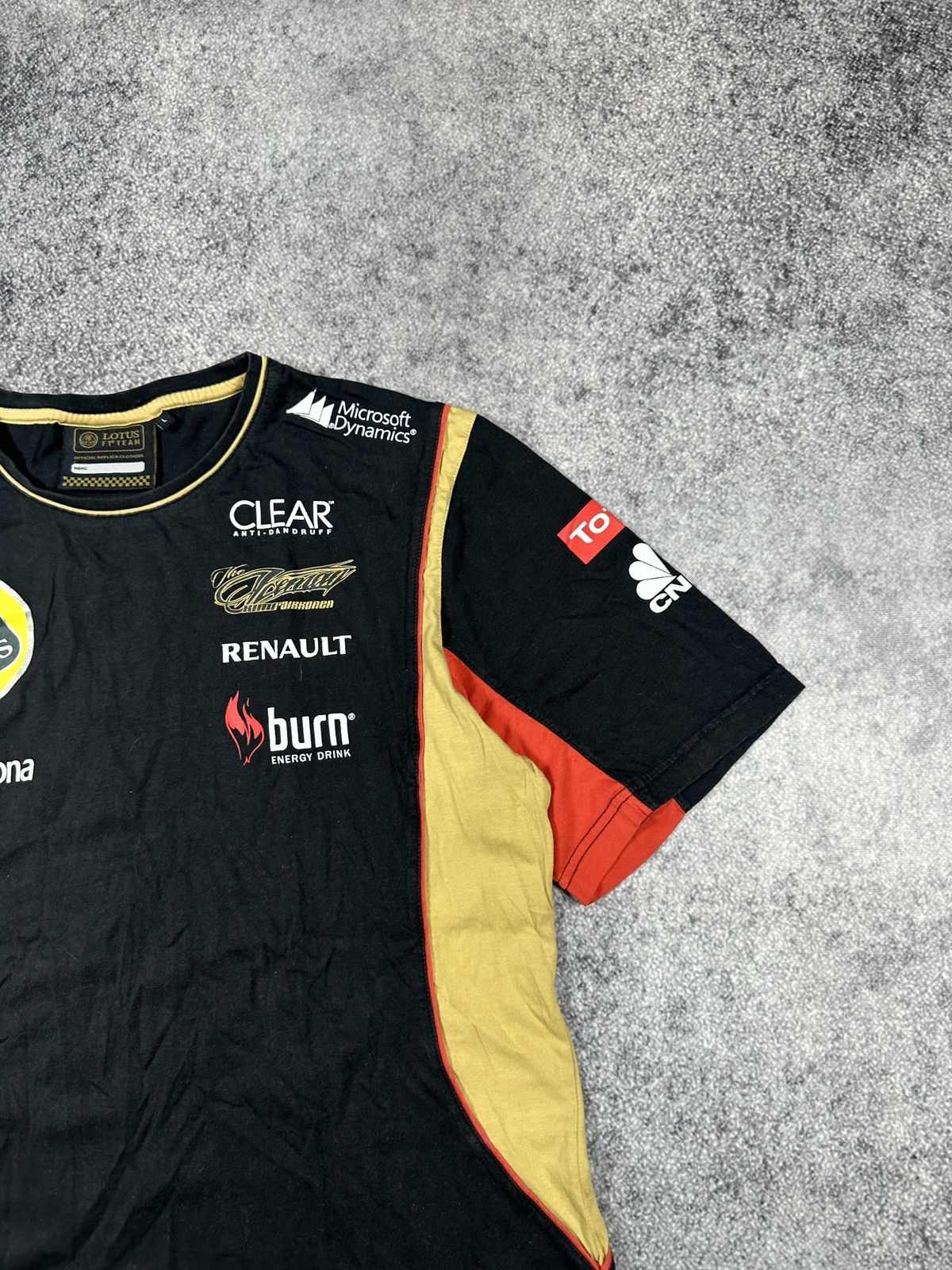 Formula 1 Lotus F-1 Team Racing Big Logo Kimi T-shirt Streetwear L Size US L / EU 52-54 / 3 - 3 Thumbnail