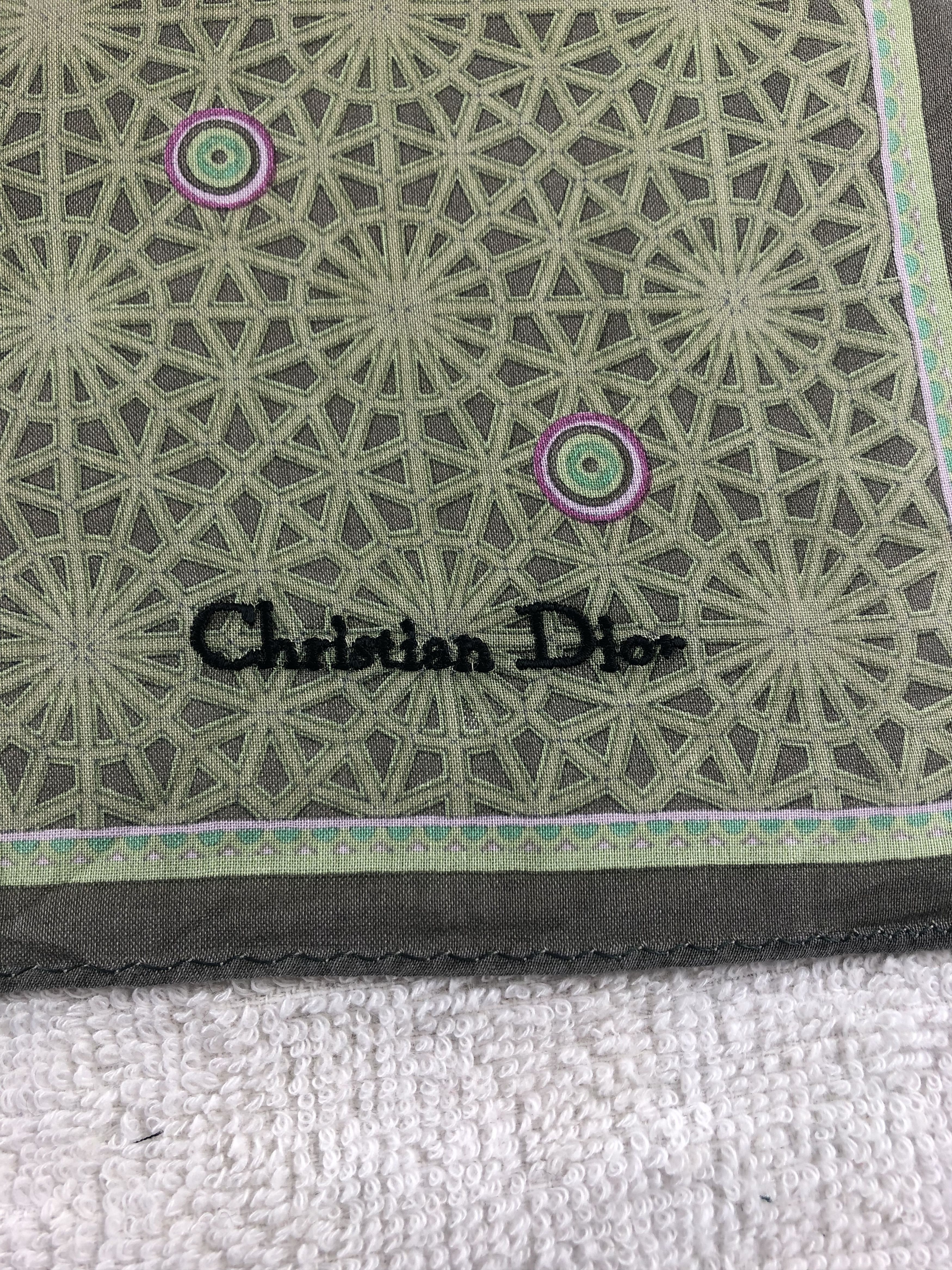 Vintage Christian Dior Handkerchief / Bandana / Neckerchief Size ONE SIZE - 5 Thumbnail