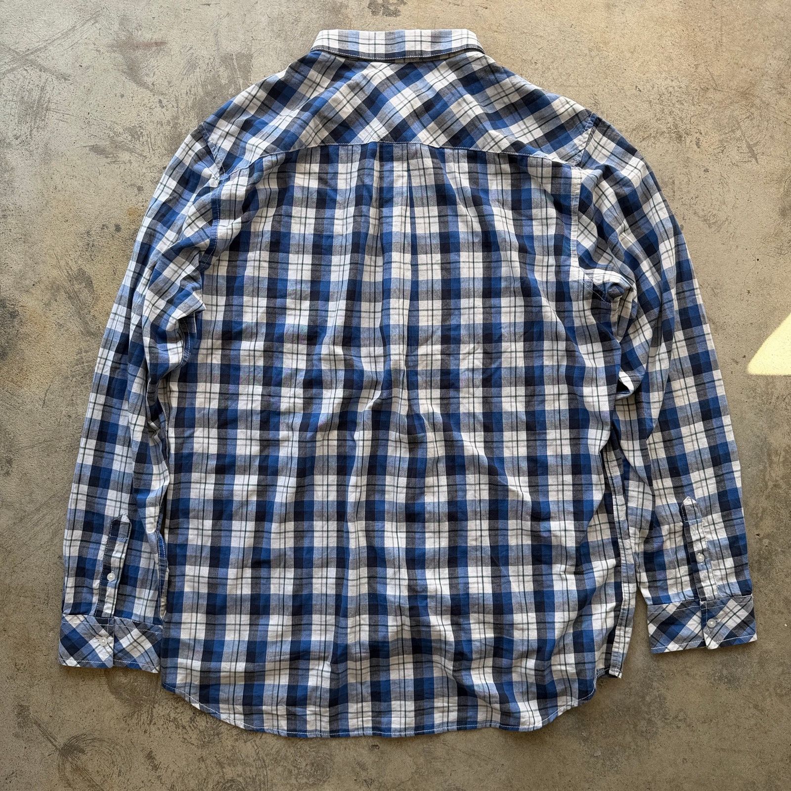 Quicksilver Vtg y2k Quiksilver Blue Plaid Long Sleeve Button Down Shirt Size US XXL / EU 58 / 5 - 5 Thumbnail