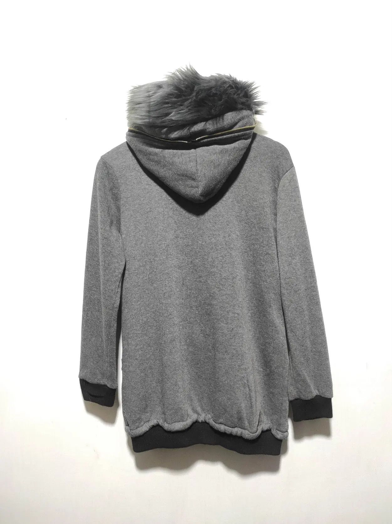 Japanese Brand Double Layer Grey Fur Hoodie if6was9 LGB style Size US S / EU 44-46 / 1 - 14 Thumbnail