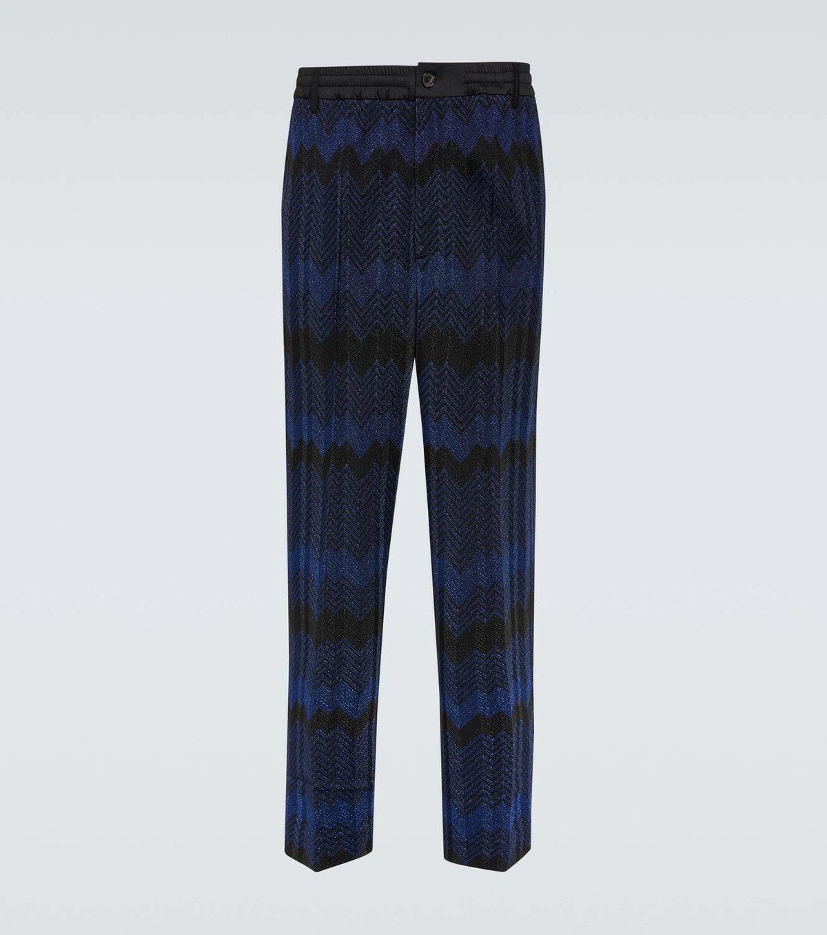 Missoni o1y0225 Casual Pant in Blue/Black Size US 36 / EU 52 - 1 Thumbnail