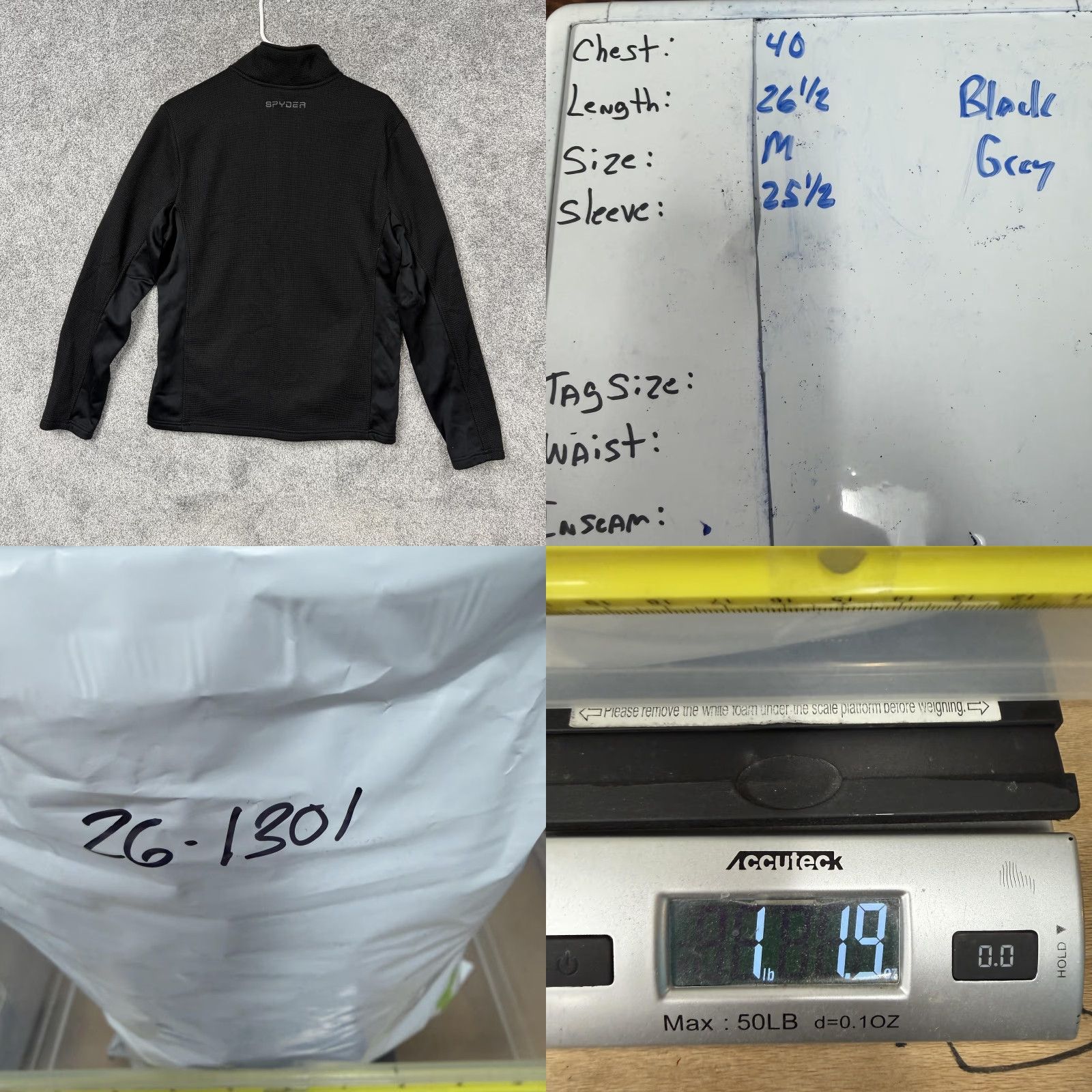 Spyder Spyder Pullover Mens M Black 1/4 Zip Thermal Fleece Ski Hiking Gorpcore Shirt Size US M / EU 48-50 / 2 - 9 Thumbnail