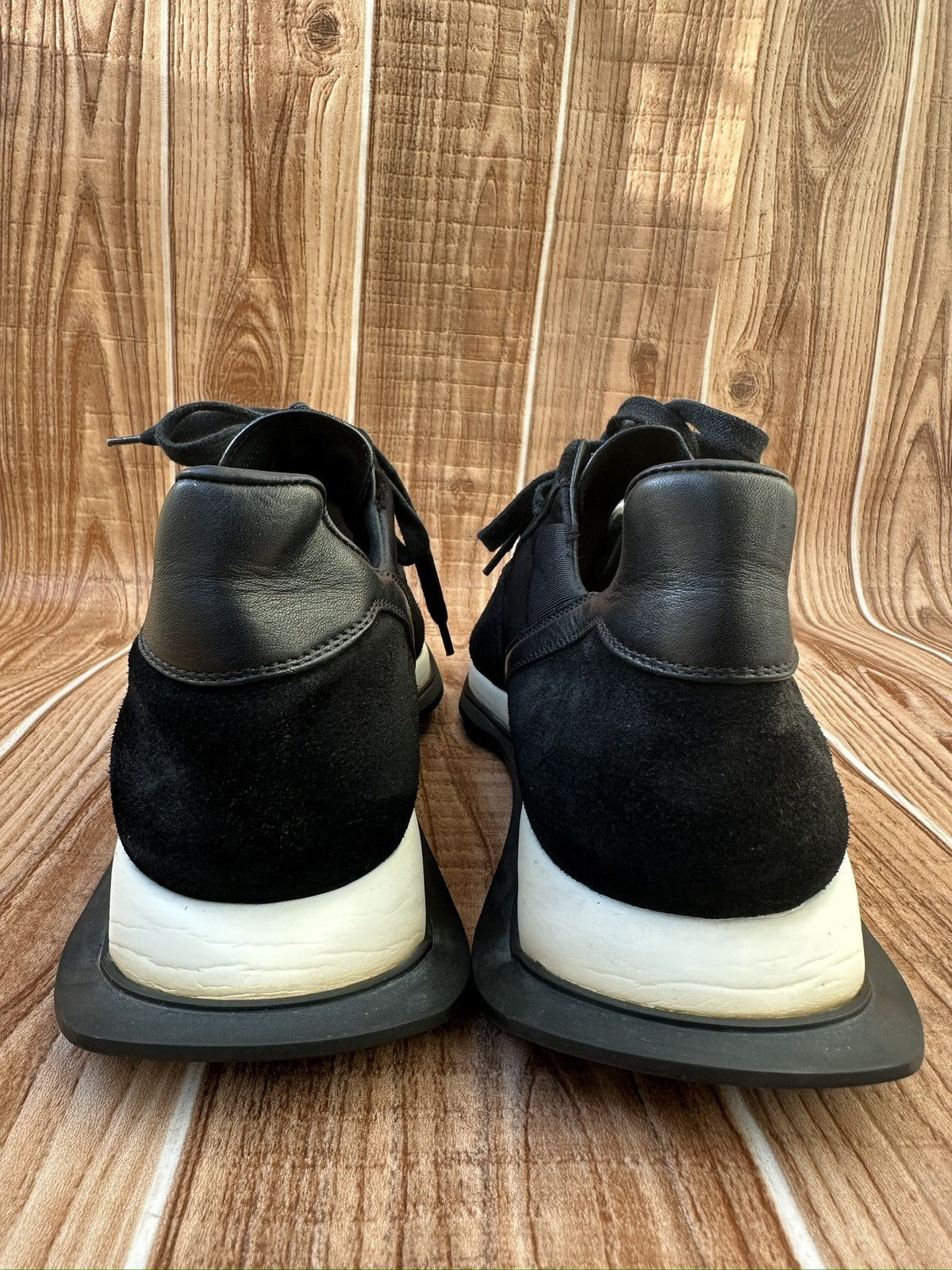 Rick Owens Rick Owens Ss19 Vintage Runner Black Low top Sneaks Size US 10 / EU 43 - 13 Thumbnail