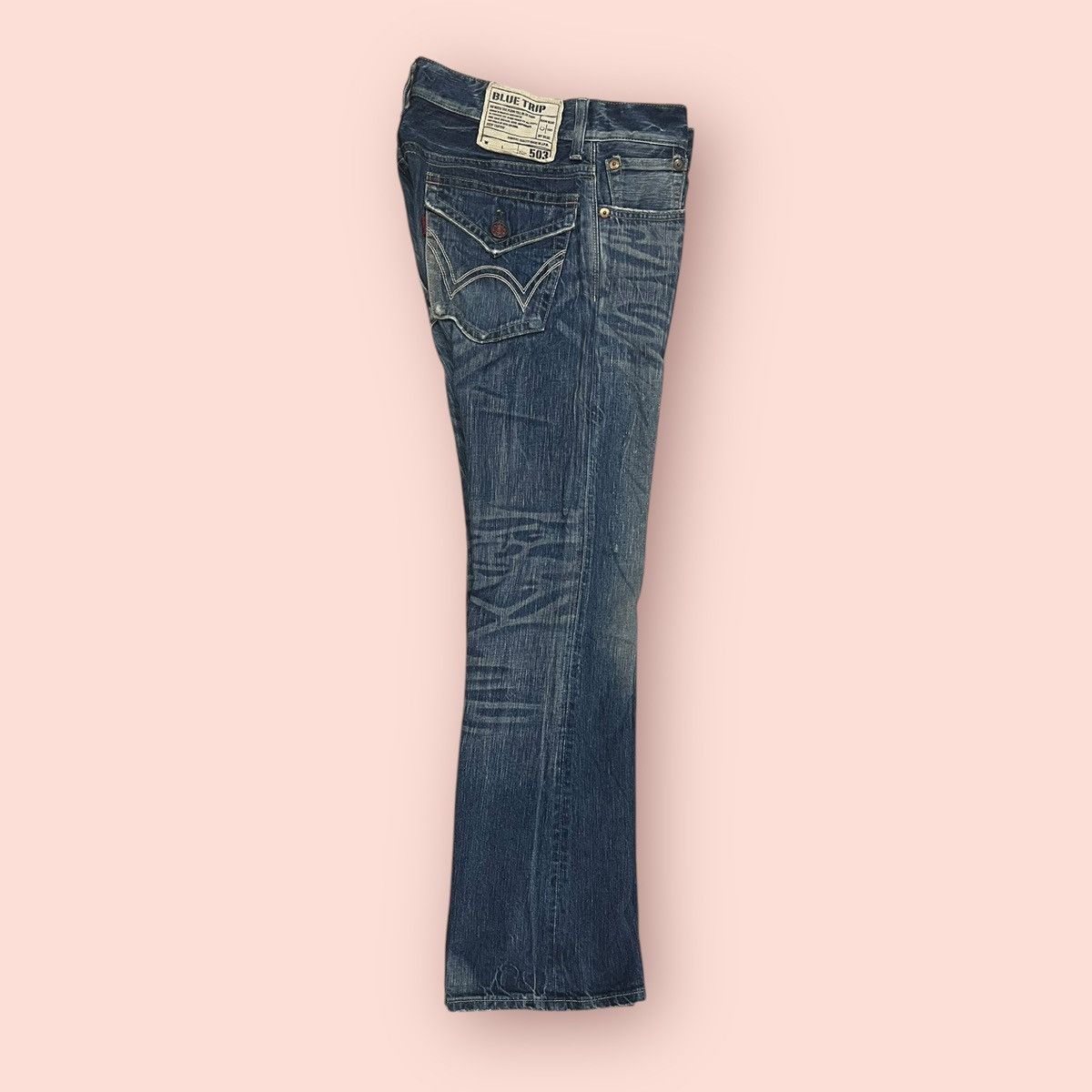 14th Addiction × Edwin × Le Grande Bleu (L.G.B.) VINTAGE FLARED JEANS EDWIN 503 JAPAN (W32'-33') Size US 33 - 5 Thumbnail