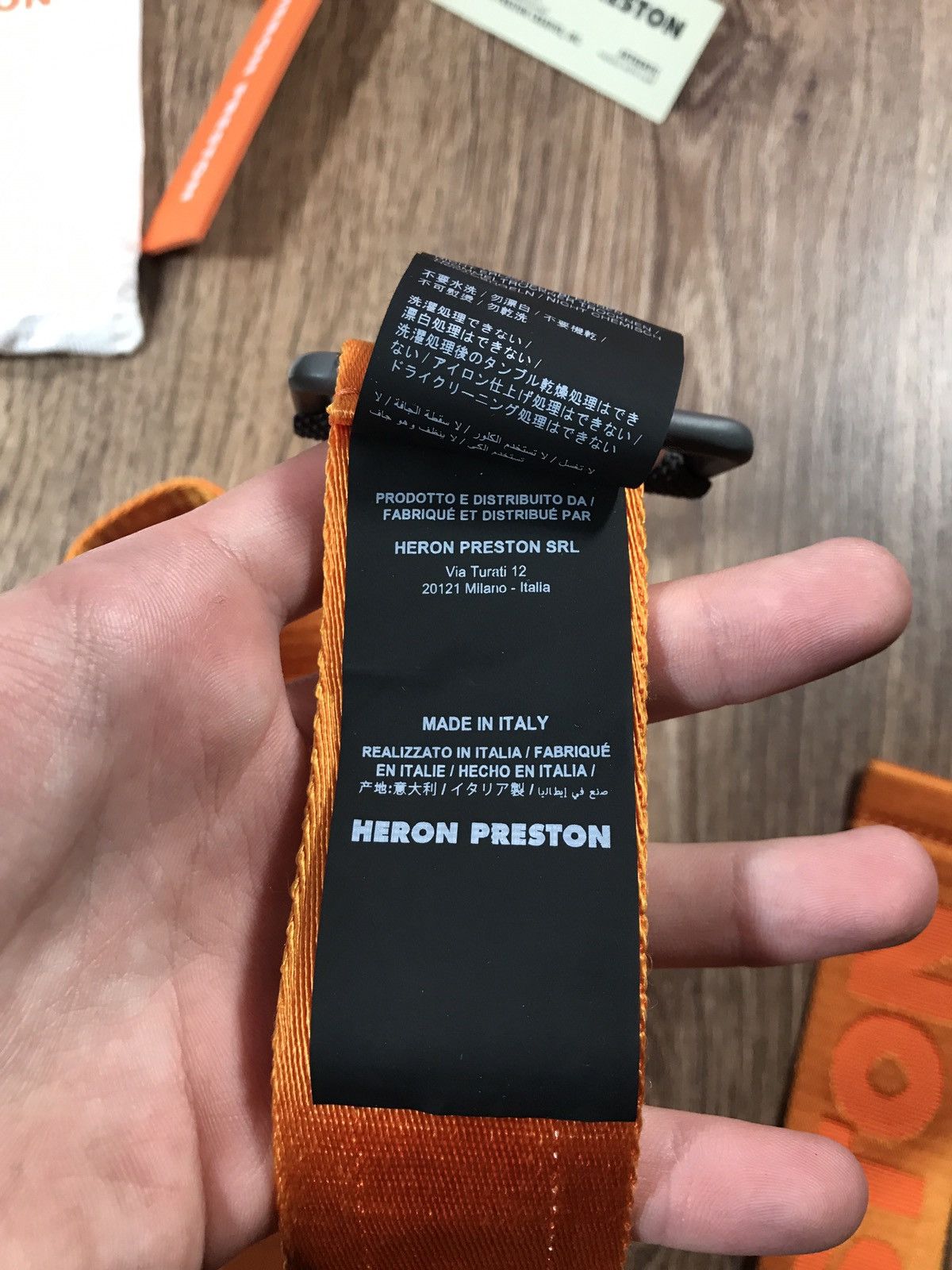 Heron Preston Heron Preston New Tape Logo Patch-Detail Belt Size ONE SIZE - 7 Thumbnail