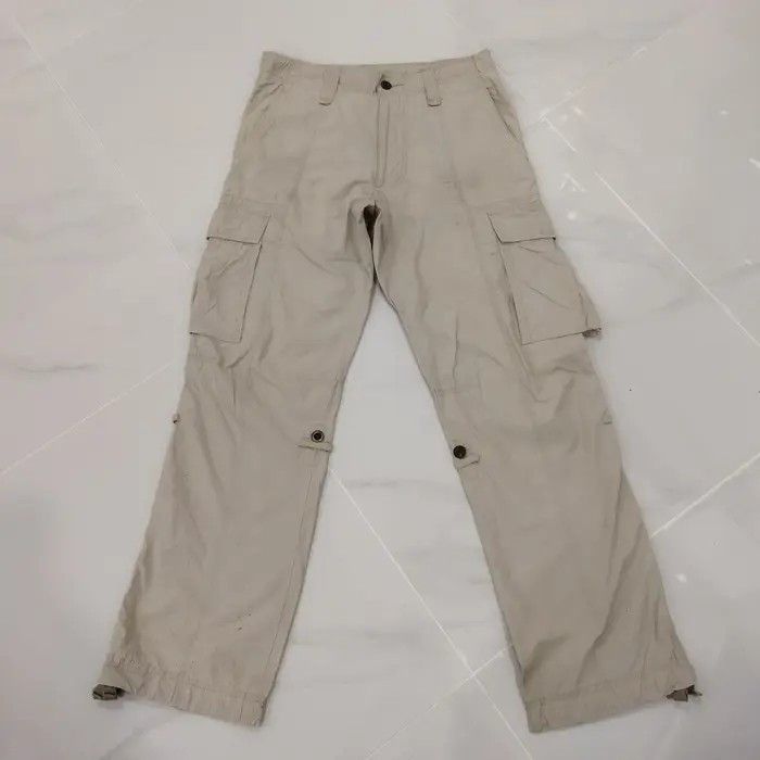 Japanese Brand × Uniqlo UNIQLO FADED WHITE CARGO PANTS Size US 30 / EU 46 - 1 Thumbnail