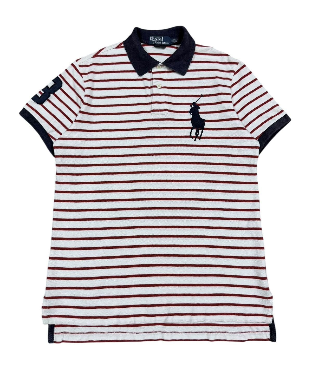 Polo Ralph Lauren Vtg🐎Polo Ralph Lauren No.3 Big Pooney Polo Shirt Size US M / EU 48-50 / 2 - 1 Thumbnail