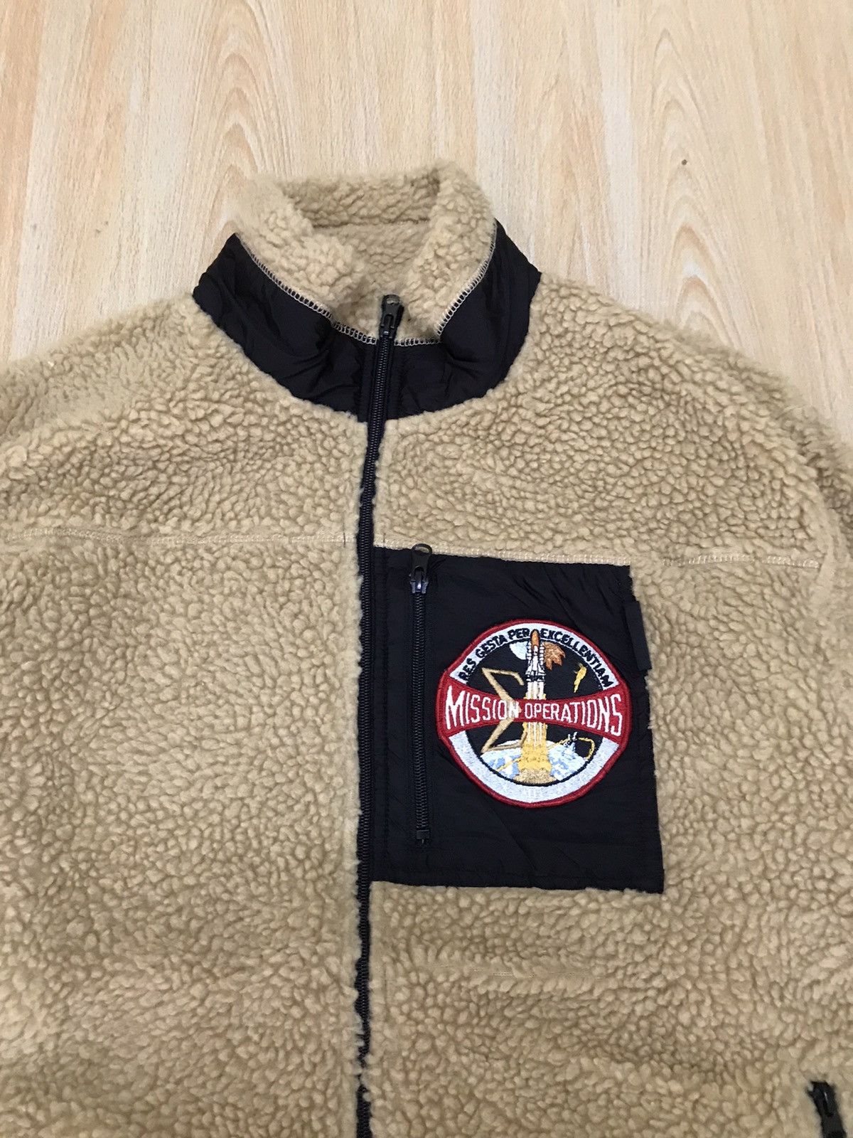 NASA × Vintage Vintage NASA Mission Operation Fleece Jacket Size US L / EU 52-54 / 3 - 3 Thumbnail