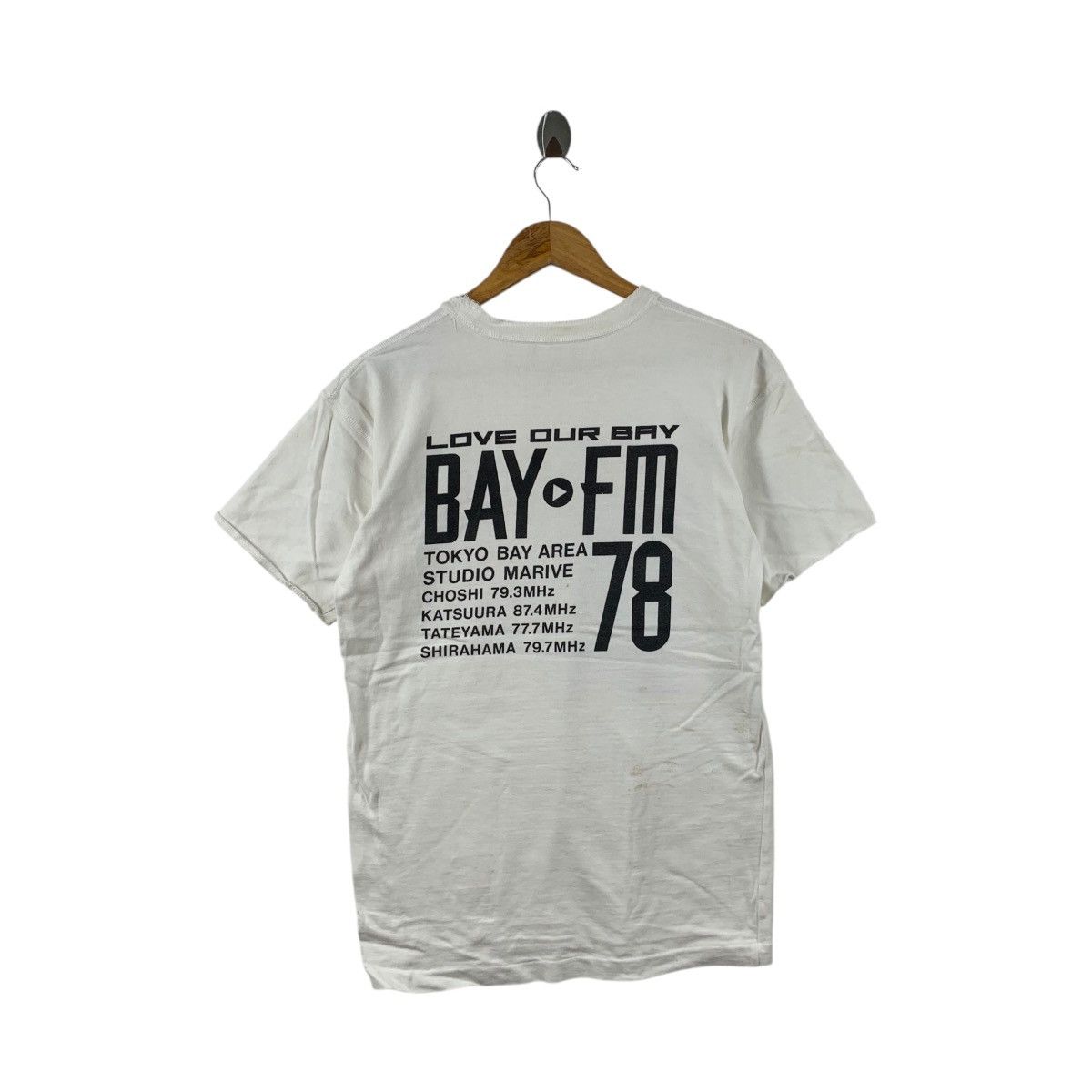 Vintage Vintage LOVE OUR BAY FM 78 Radio Station Tokyo Tee Shirt Size S / US 4 / IT 40 - 5 Thumbnail