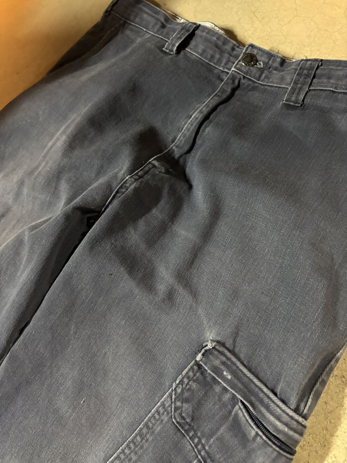 Dickies Vintage 00’s Dickies Cargo Pants Faded Navy Size 34x32 Size US 34 / EU 50 - 2 Thumbnail