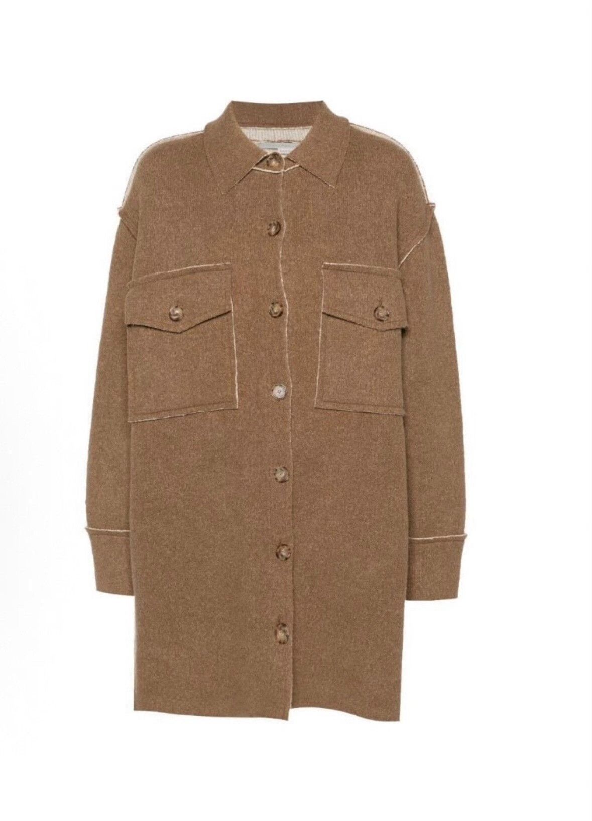 Stella McCartney Stella McCartney Brown Long Sleeve Coat Size XS / US 0-2 / IT 36-38 - 1 Thumbnail