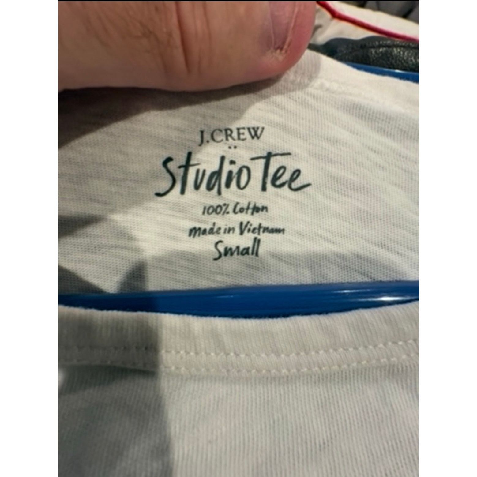 J.Crew J. Crew Studio Tee Women’s Small White Short Sleeve Size S / US 4 / IT 40 - 3 Thumbnail