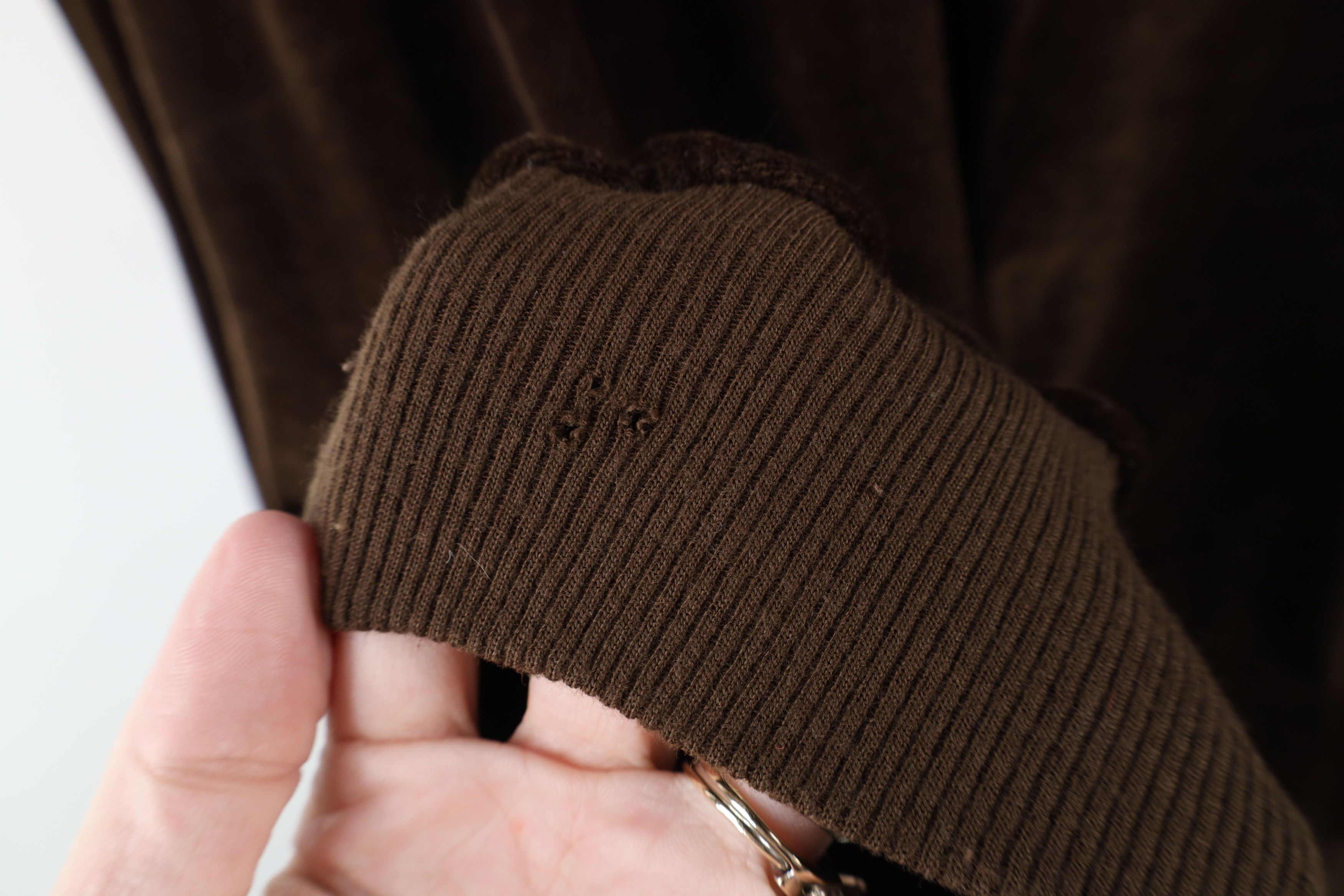 Vintage Vintage 70s Streetwear Collared Pullover Sweater Brown Size US L / EU 52-54 / 3 - 8 Thumbnail