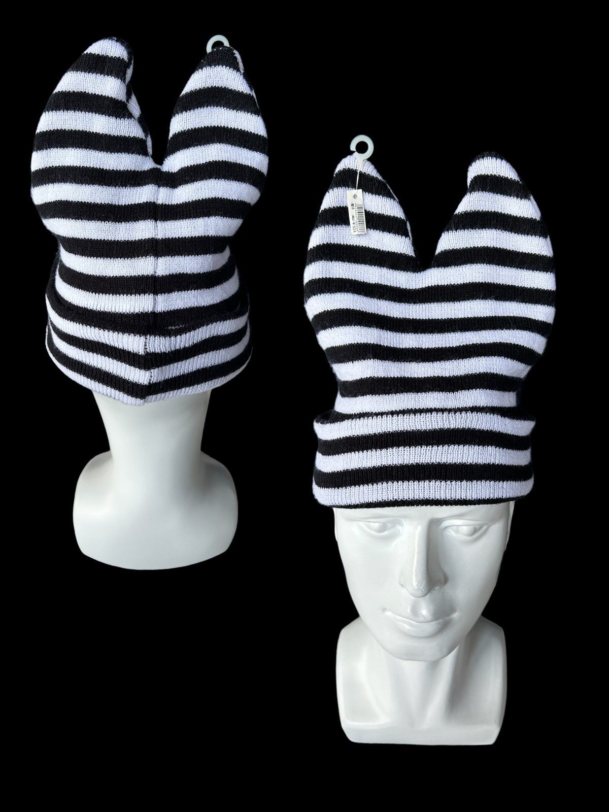 Japanese Brand × Kapital × Vintage Devil Horn Japanese Stripe Rare Beanie Hats☠️☠️ Size ONE SIZE - 2 Thumbnail