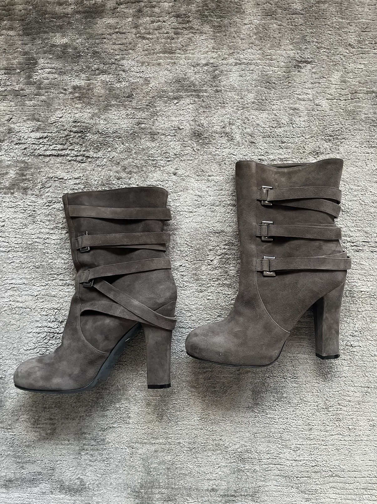 image of Strenesse Gabriele Strehle Strenesse Gabriel Strehle High Heel Shoes Boots in Grey, Women's (Size 7