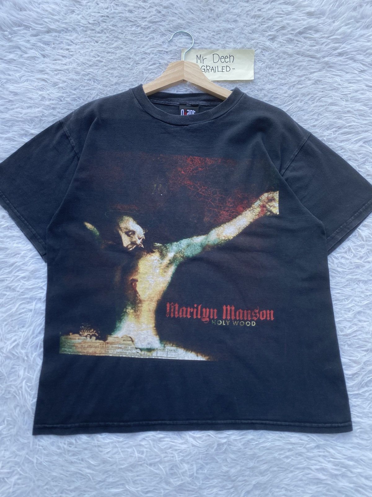 Band Tees Vtg Marylin Manson Guns, God and Government (Holy Wood Era) Size US M / EU 48-50 / 2 - 4 Thumbnail