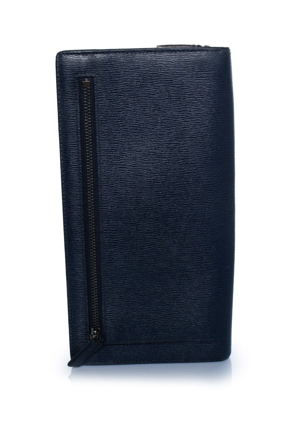 Montblanc Montblanc, blue leather zip around wallet Size ONE SIZE - 4 Thumbnail