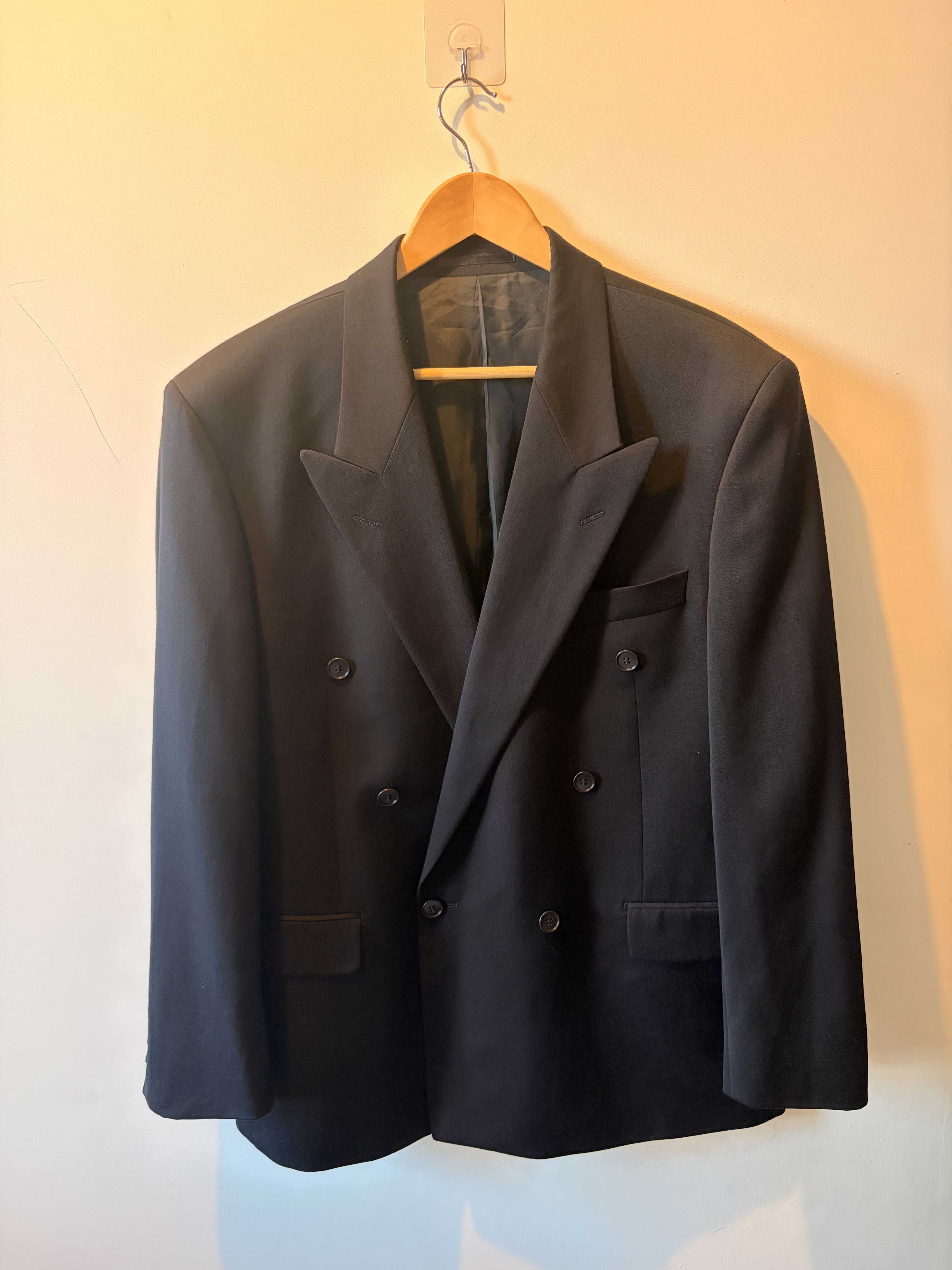 Yves Saint Laurent Yves Saint Laurent Pour Homme Double-Breasted Wool Blazer Size 52R - 1 Thumbnail