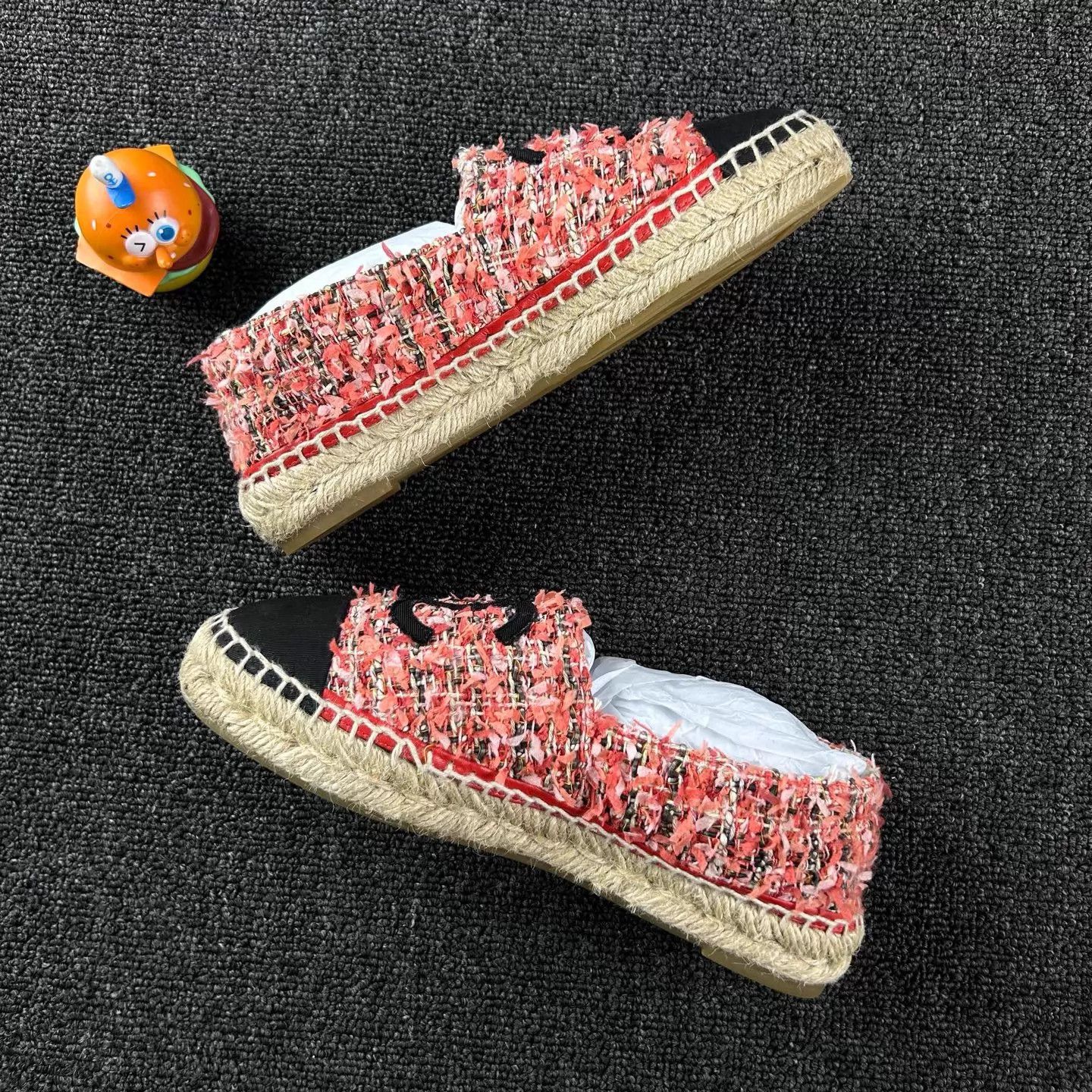 Chanel Chanel Woven Fisherman Shoes Women's 36 CC Straw Sole Size US 5.5 / IT 35.5 - 3 Thumbnail