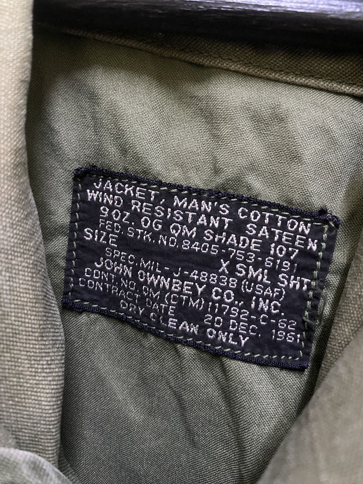 Other Vintage 60s John Ownbey M-51 Field Jacket OG-107 Army Green Size US XS / EU 42 / 0 - 6 Thumbnail