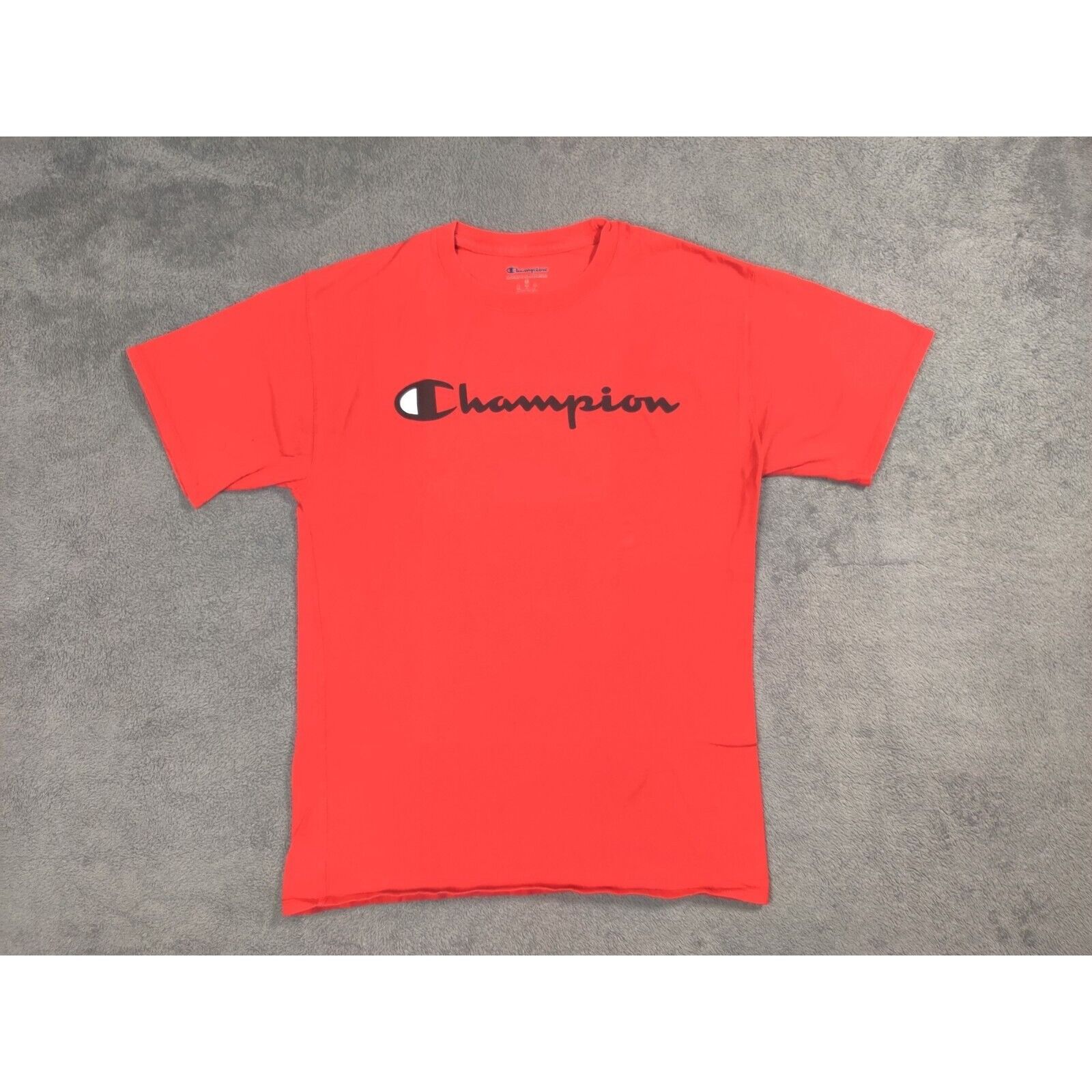 Champion Champion Shirt Adult Mens Medium Red Black Spell Out Logo Size US M / EU 48-50 / 2 - 1 Thumbnail