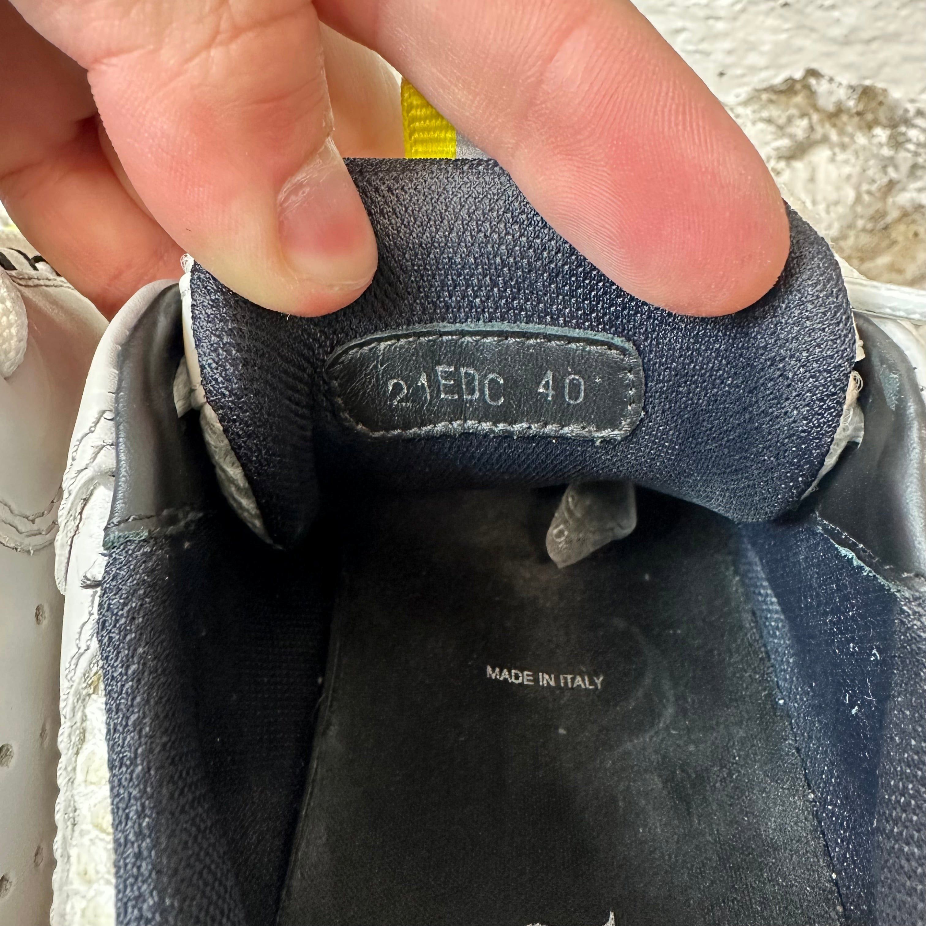 Dior Dior B22 Yellow Gray White Sneaker Sz 7 (40) Size US 7 / EU 40 - 7 Thumbnail