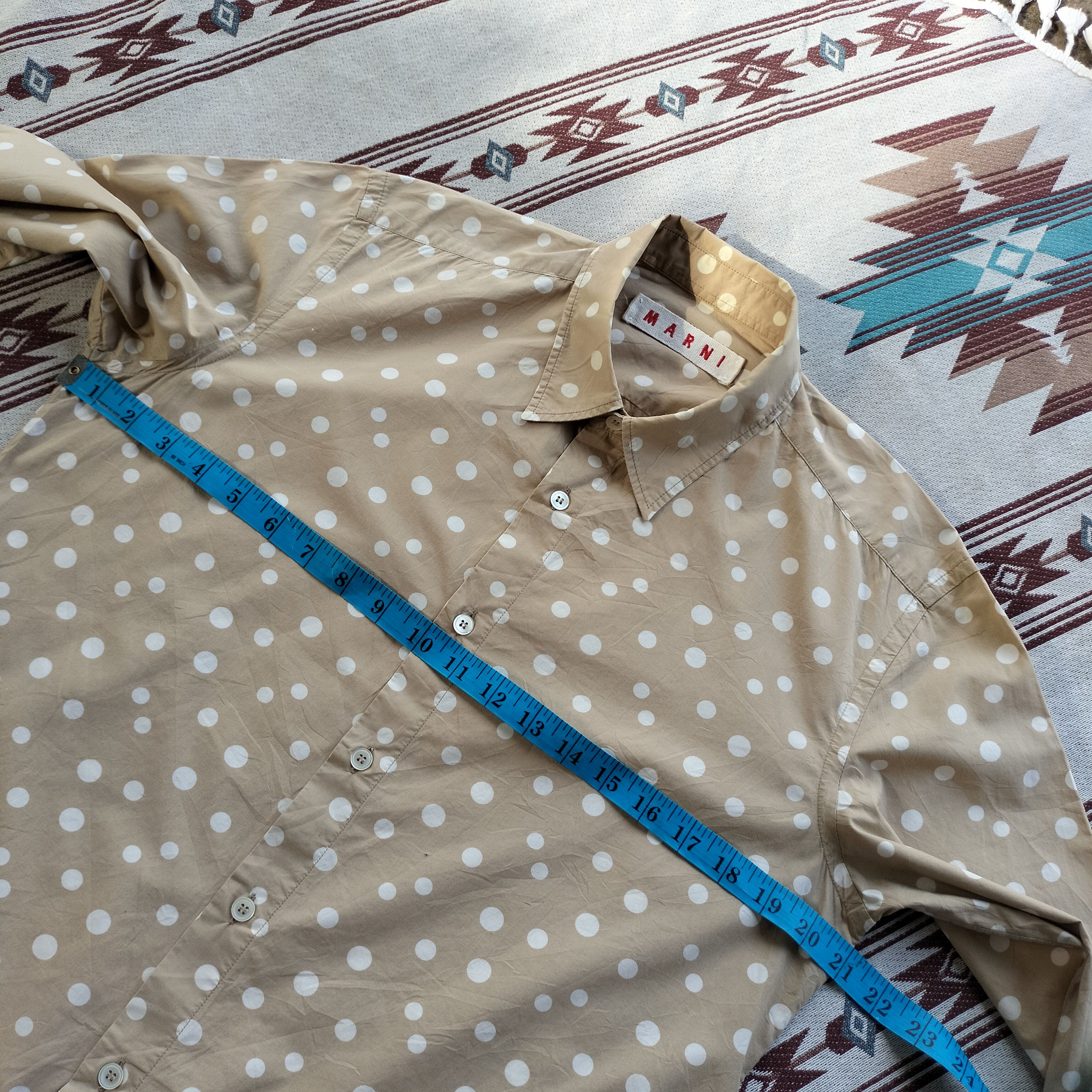 Marni Marni beige pattern Ls shirt Size US S / EU 44-46 / 1 - 12 Thumbnail