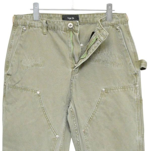 Vuja De Vuja De Double Knee Carpenter Pants Khaki M Size US 31 - 4 Thumbnail