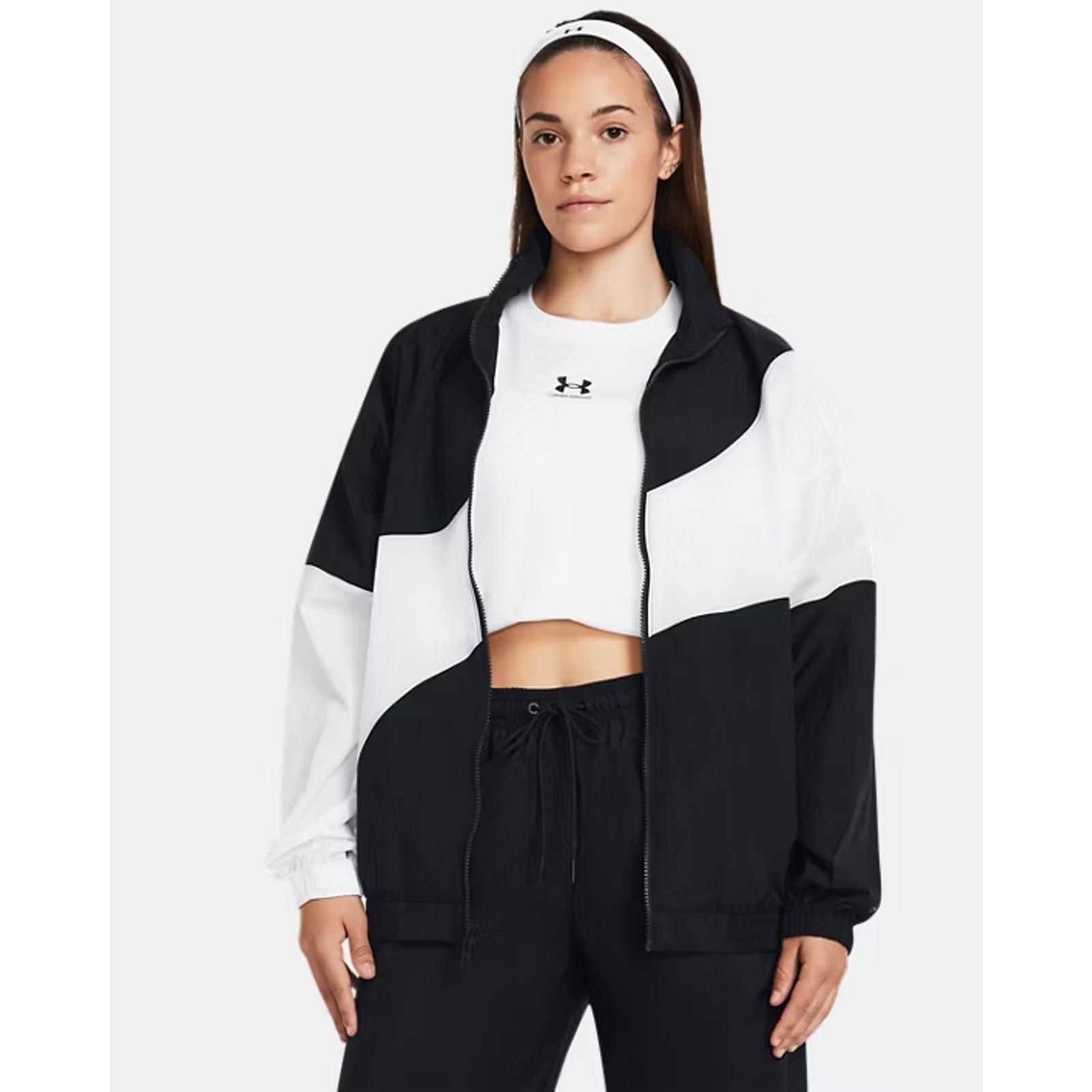 Under Armour UNDER ARMOUR UA LEGACY BLACK & WHITE JACKET WINDBREAKER XL Size XL / US 12-14 / IT 48-50 - 2 Thumbnail