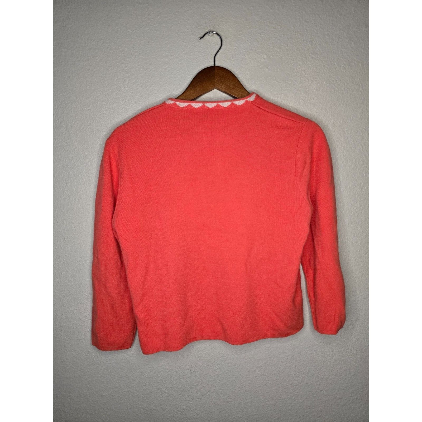 Vintage Vintage Suzy Dee Sweater Womens Small Coral Pink Cardigan S Size S / US 4 / IT 40 - 7 Thumbnail