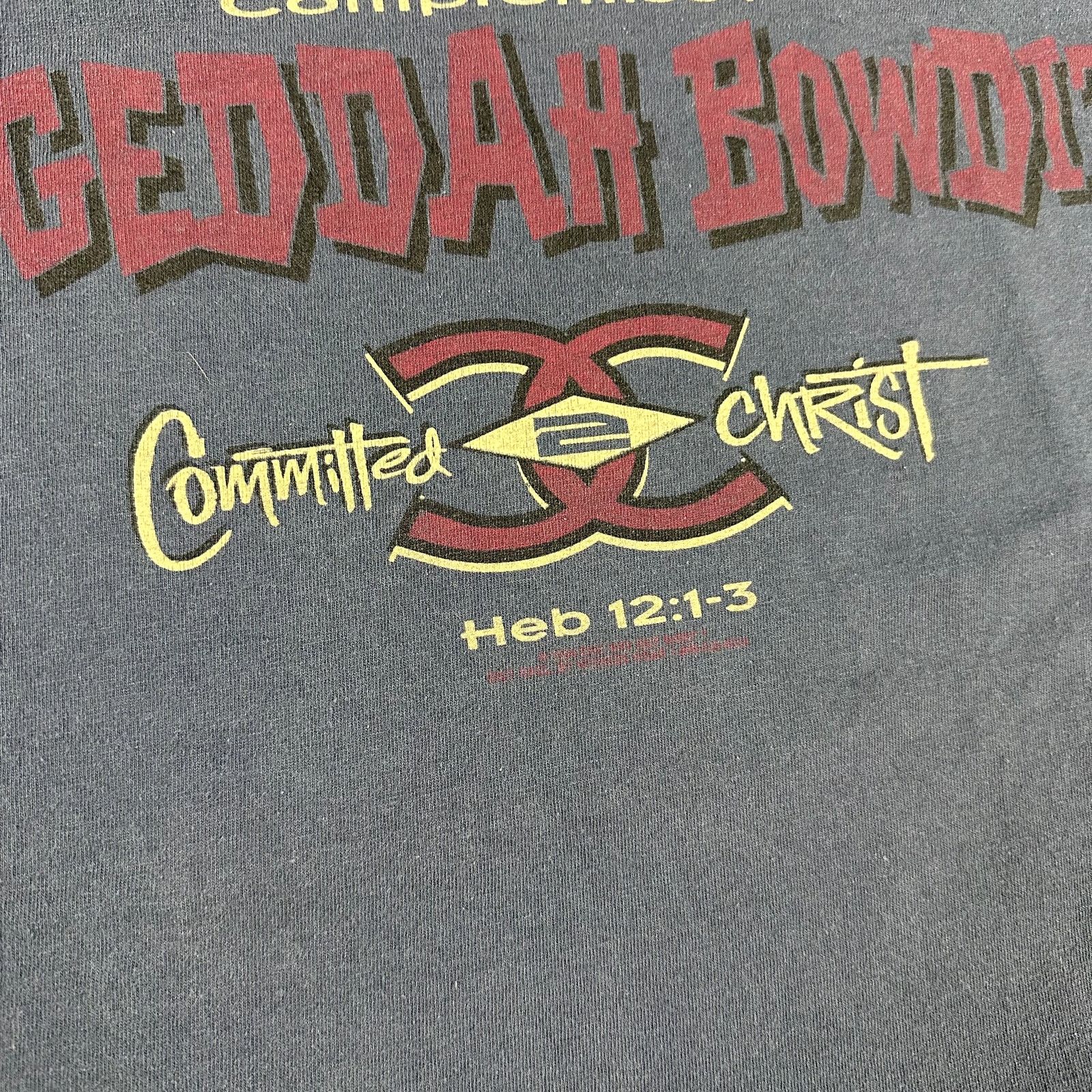 Vintage Committed to Christ Vintage Jesus Tee Size Large 90s Size US L / EU 52-54 / 3 - 7 Thumbnail