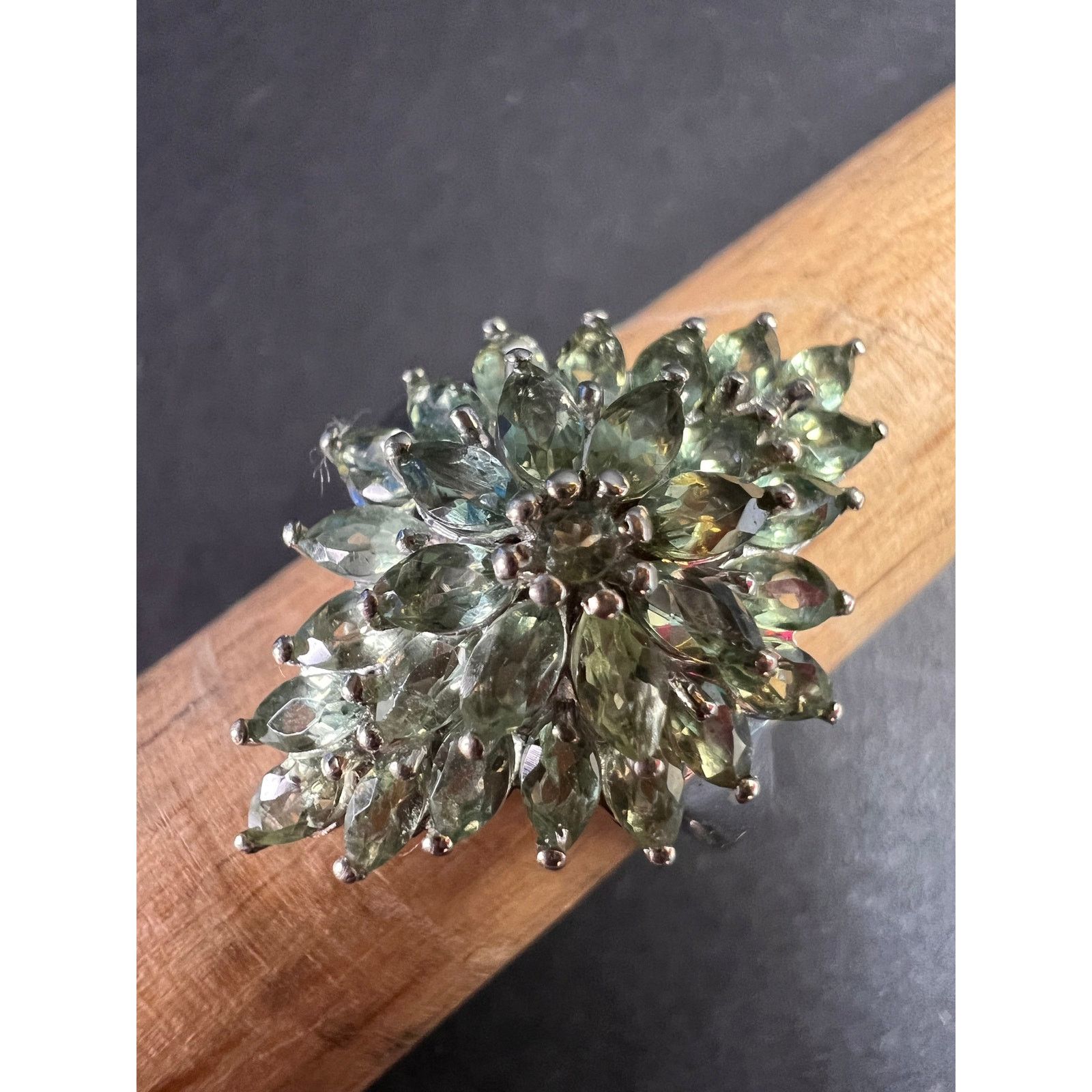 Other NEW Green apatite ring in sterling silver size 7 Size ONE SIZE - 11 Thumbnail