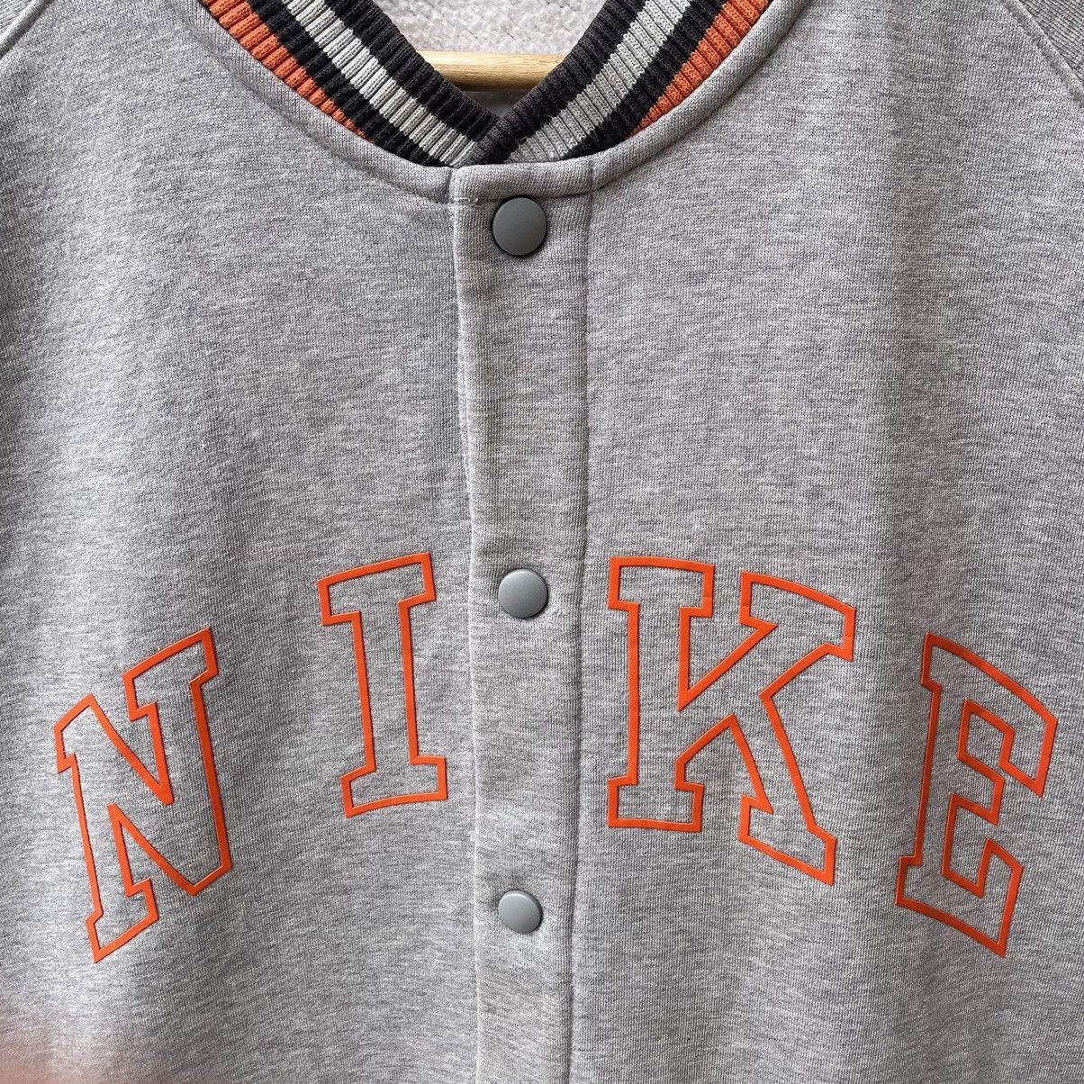 Nike × Vintage 🔥Vintage Nike Big Logo Spellout Full Buttons Varsity Jacket Size US M / EU 48-50 / 2 - 4 Thumbnail