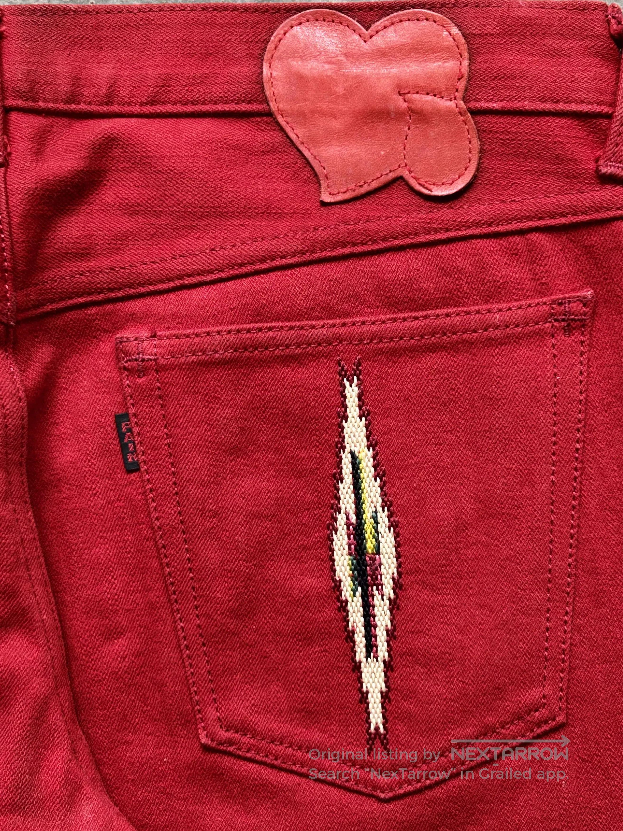 Number (N)ine red jeans pants. Size US 32 / EU 48 - 9 Thumbnail