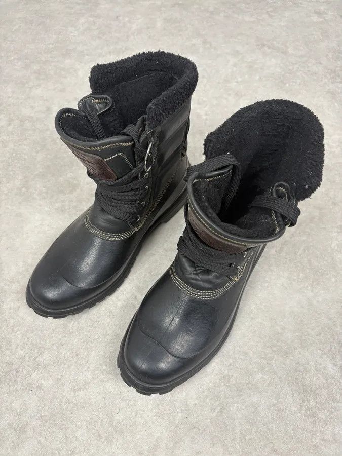 Dsquared2 AW2008 Dsquared2 Black Puffer Leather Ski Boots Size US 11 / EU 44 - 3 Thumbnail