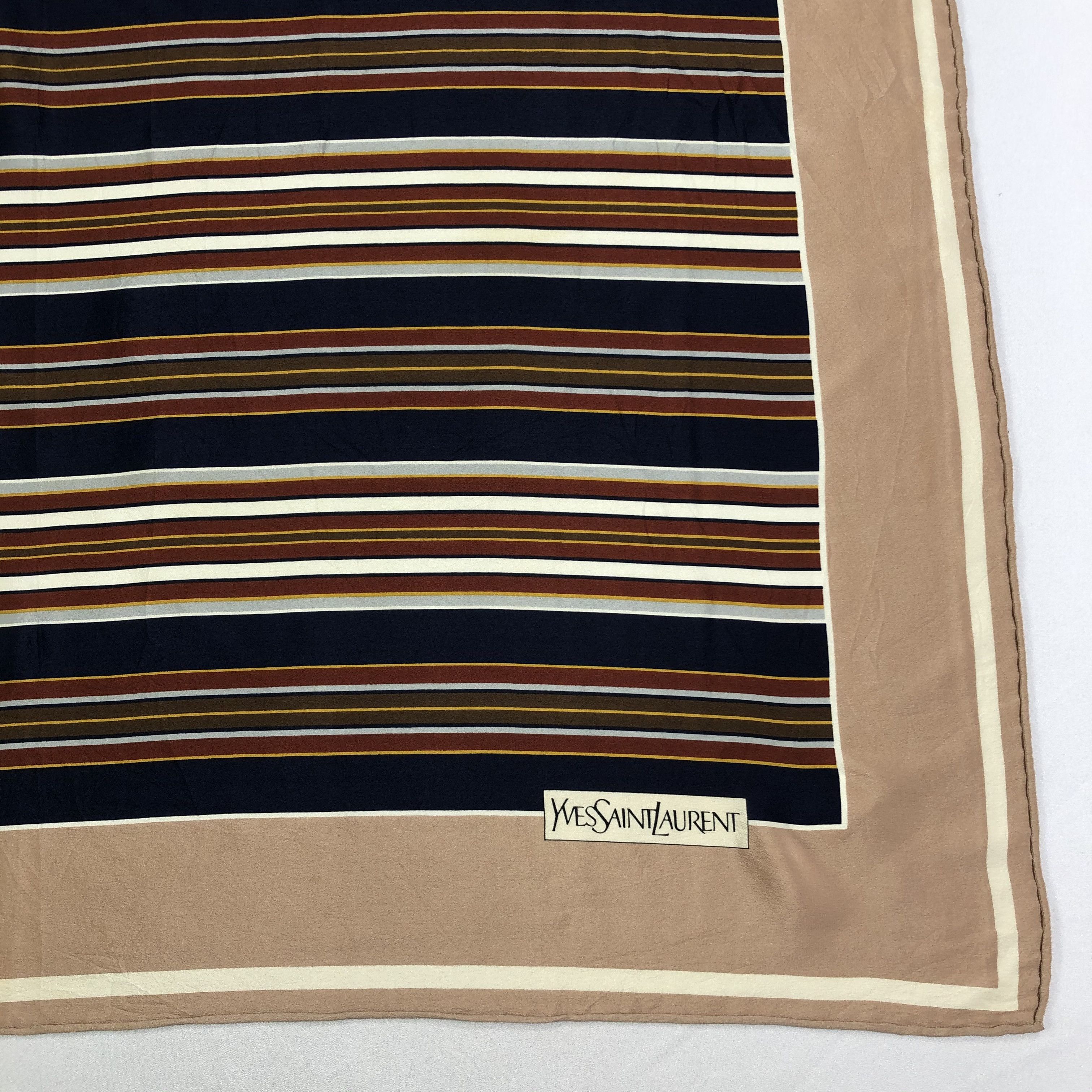 Vintage × Yves Saint Laurent Vintage Yves Saint Laurent Silk Scarf Size ONE SIZE - 4 Thumbnail