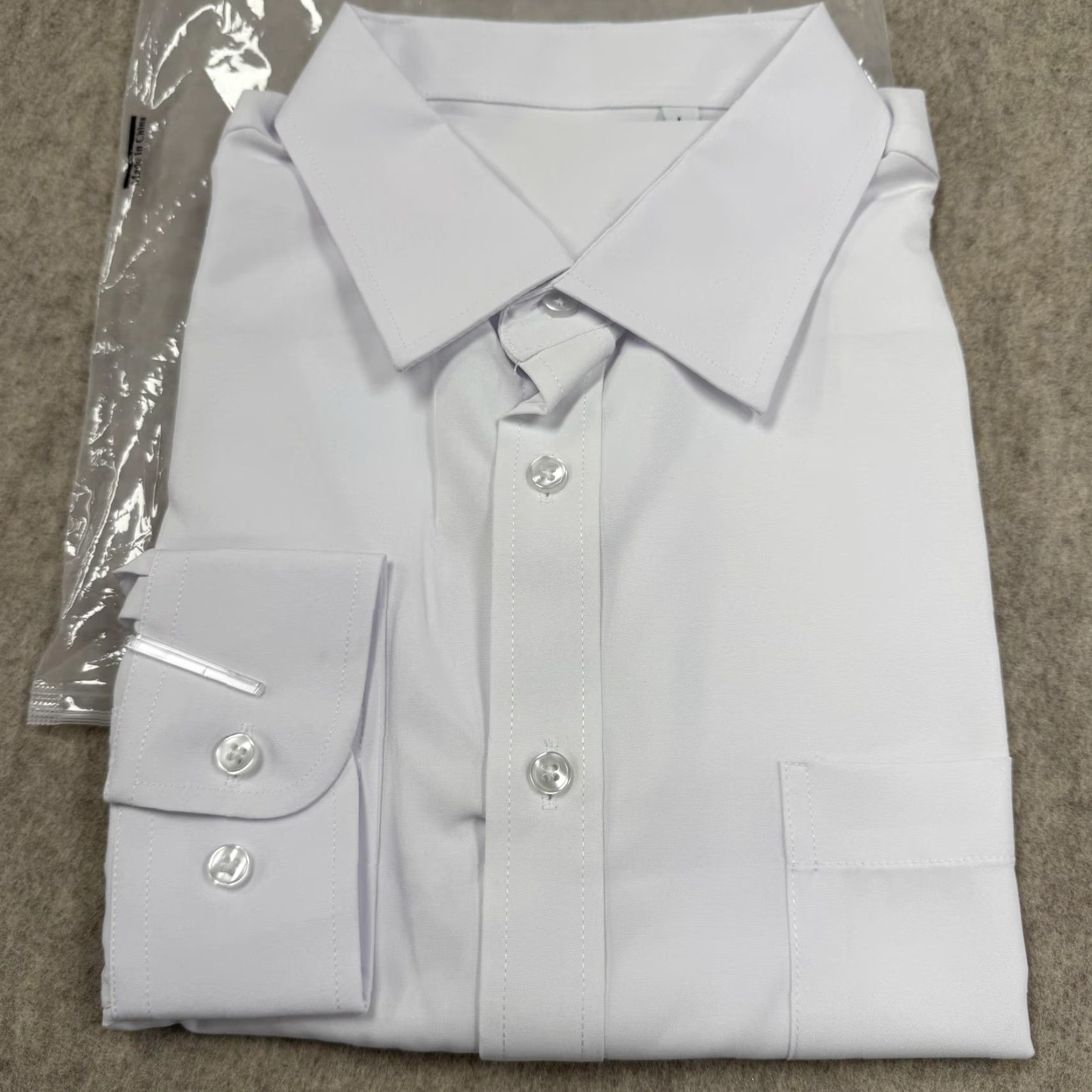 Vintage Luxury Collection Shirt Mens Large White Long Sleeve Dress Pocket Size 42R - 6 Thumbnail