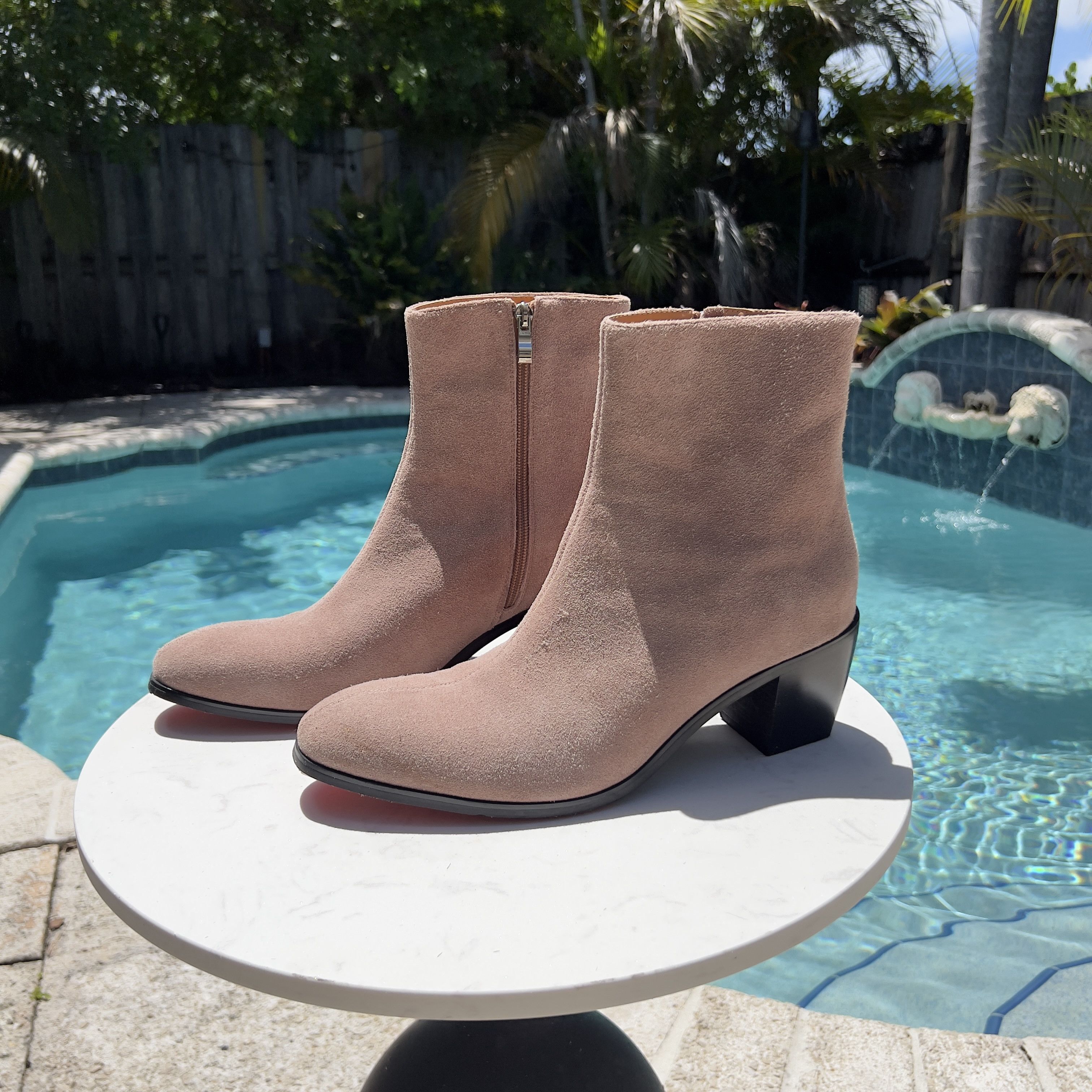 Other Milano Light Brown Suede Round Toe Chelsea Boots Size US 11 / EU 44 - 1 Thumbnail