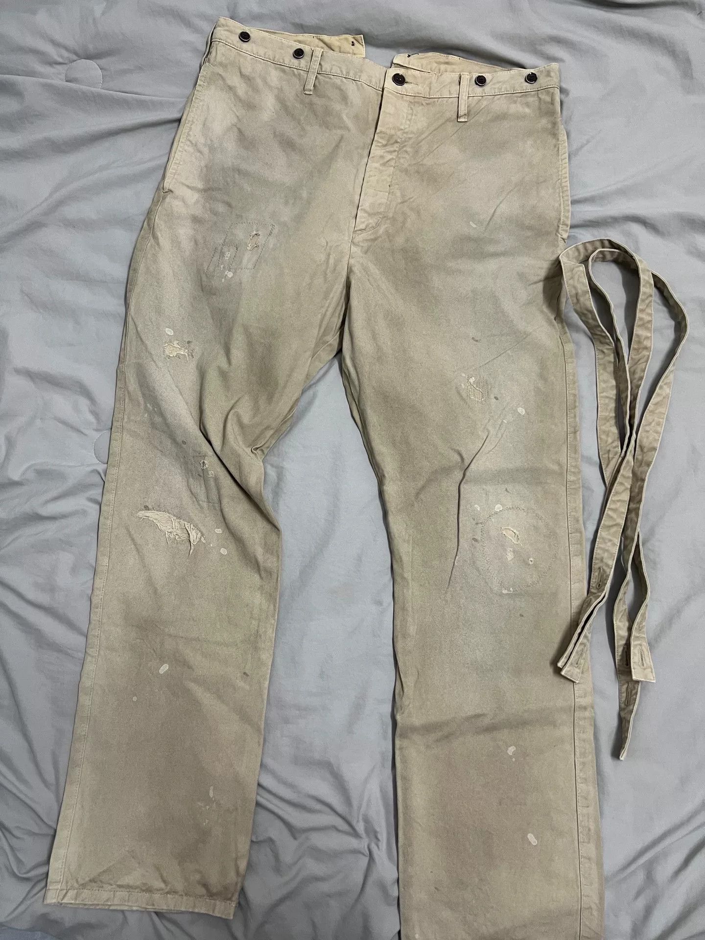 Visvim SS21 Travailler Braces Pants DMGD | Grailed