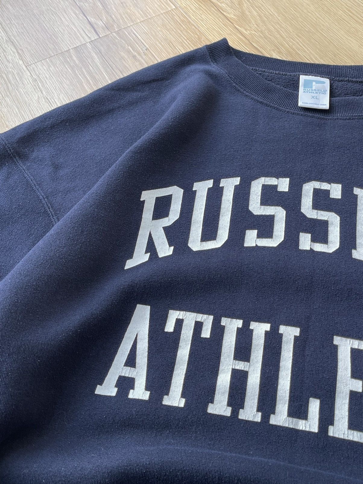 Russell Athletic 90s Vintage Russel Athletic Logo Crewneck Sweatshirt Size US XL / EU 56 / 4 - 4 Thumbnail