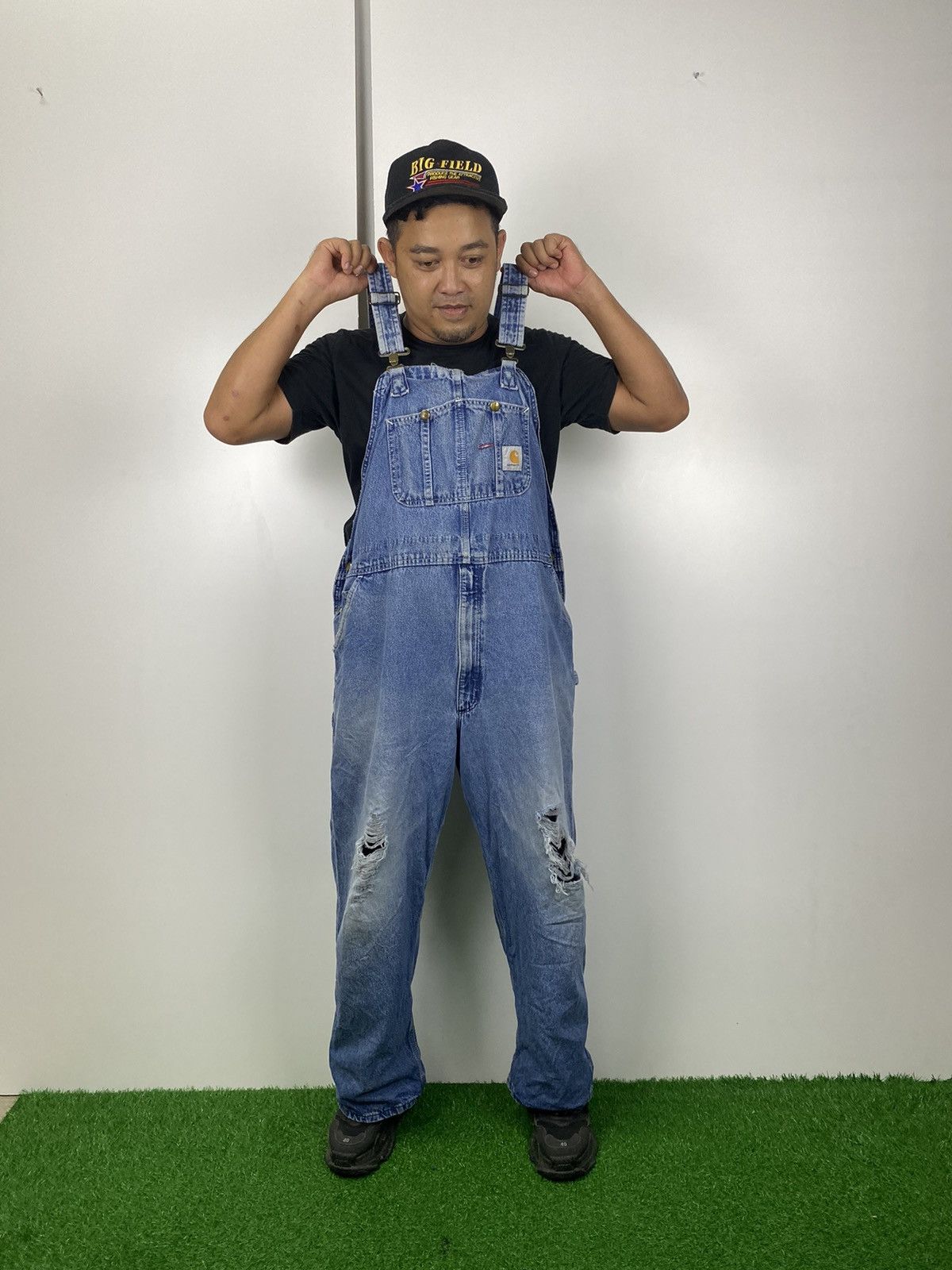 Carhartt × Carhartt Wip × Vintage Vintage Carhartt Distress Jumpsuit Size US 42 / EU 58 - 17 Thumbnail