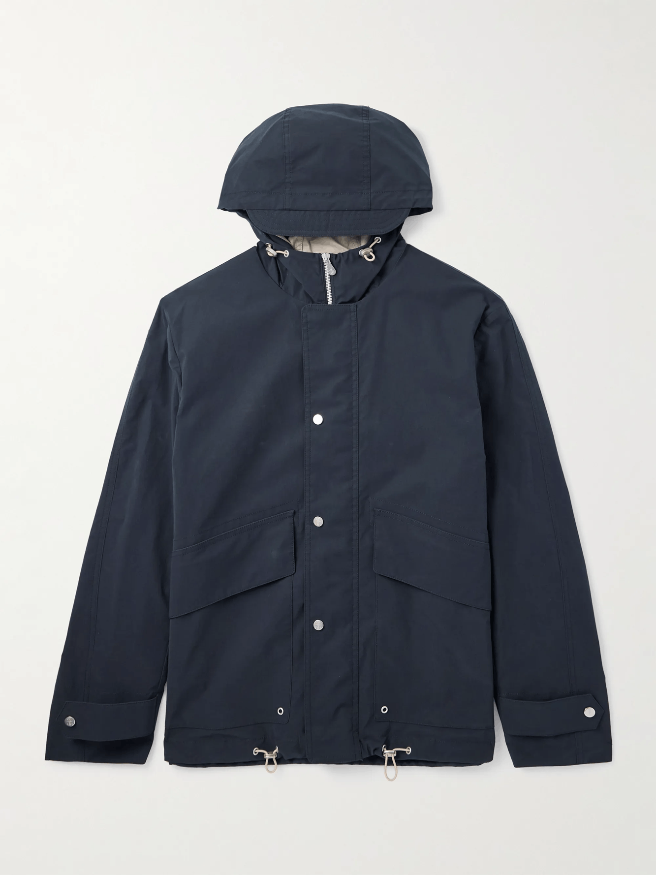 Brunello Cucinelli Cotton-Shell Waterproof Hooded Short Parka MR4566531P Size US M / EU 48-50 / 2 - 1 Thumbnail