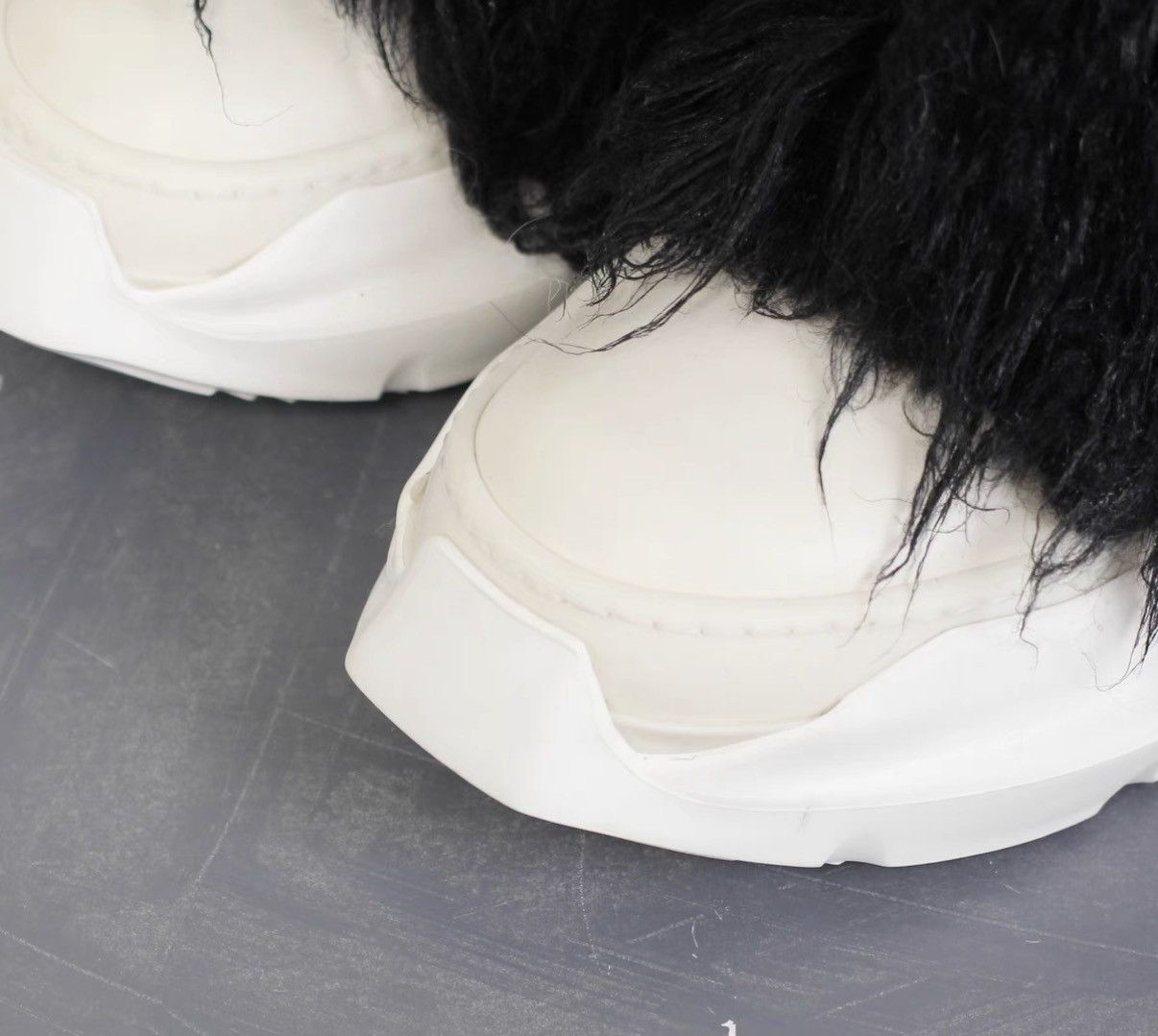 Rick Owens Rick Owens 21FW Limited Edition Waxed "Mop" Mid-Calf Boots Size US 6.5 / EU 39-40 - 3 Thumbnail